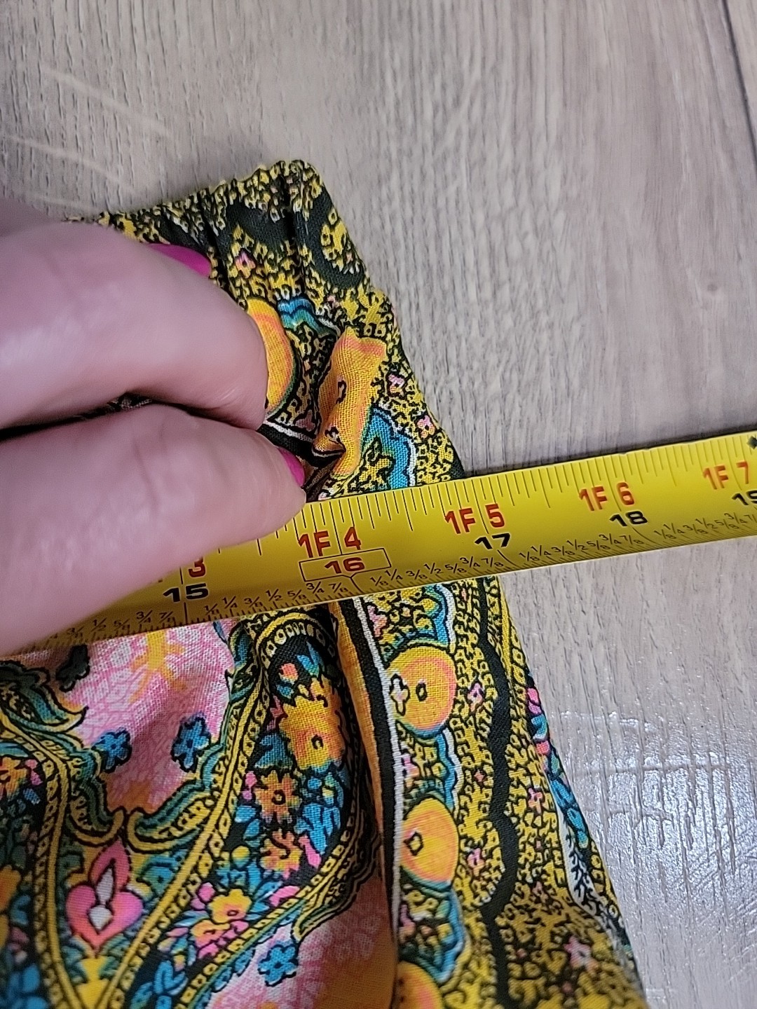 Vintage Psychedelic Cotton Maxi Groovy Skirt Scarf Print Boho Festival 70s