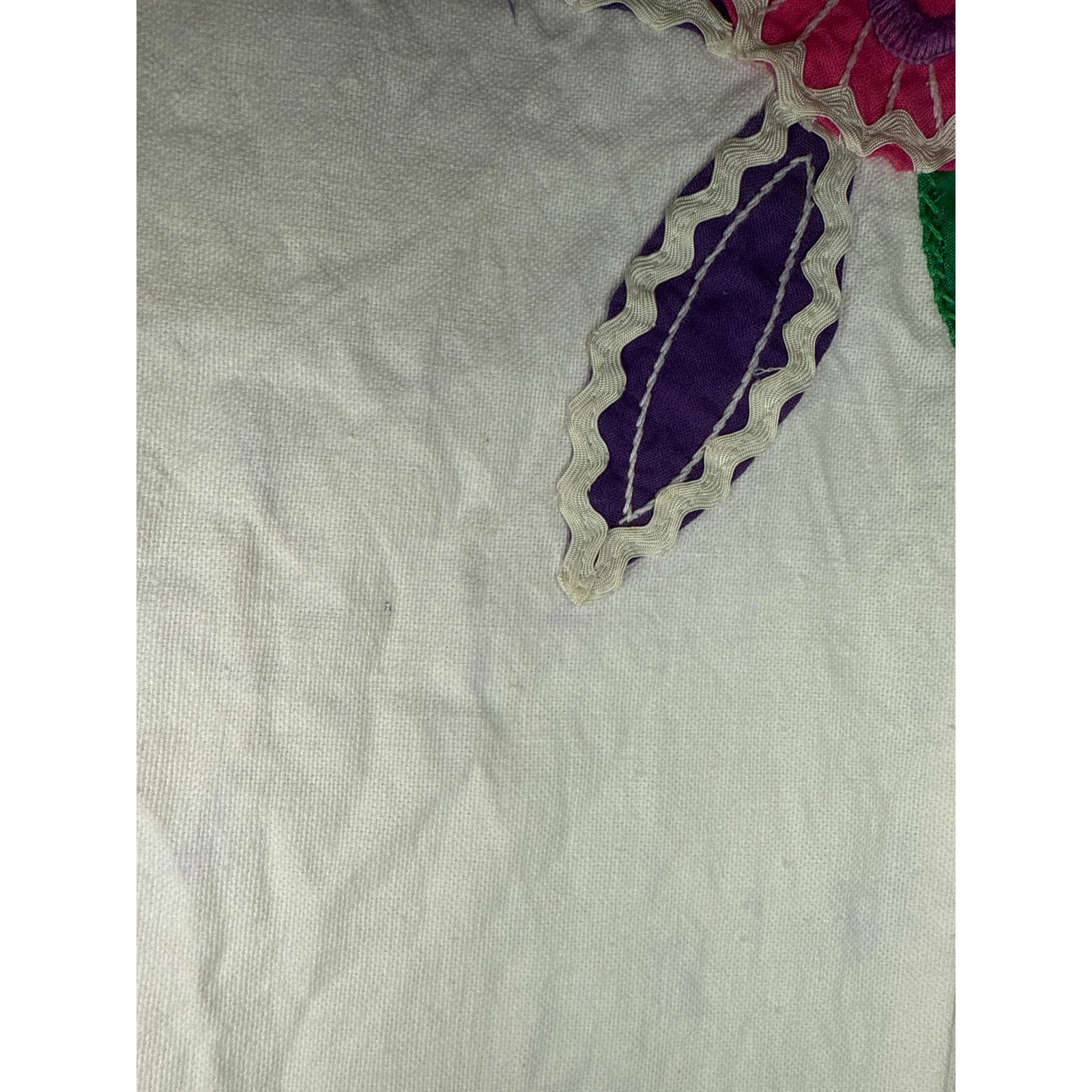 Diseños Delfis Telas Tlaquepaque Jalisco Vintage Mexico Embroidered Top Small