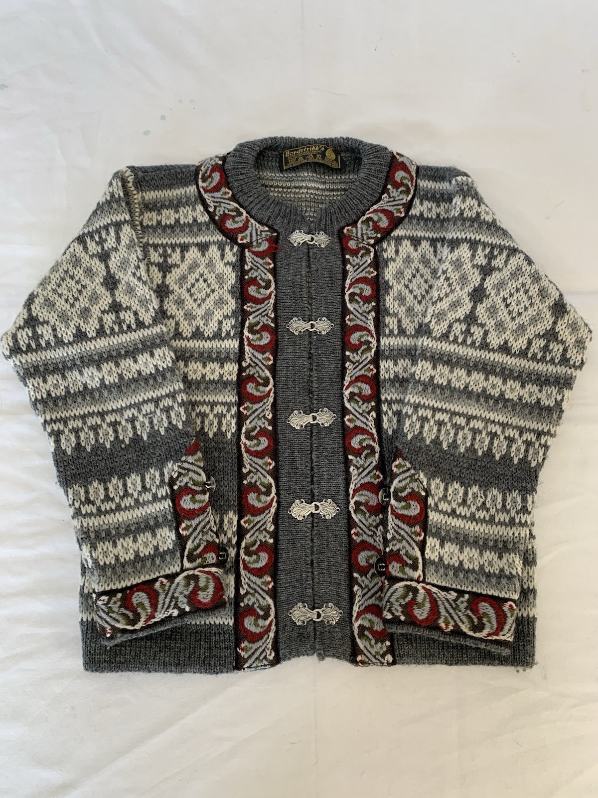 Vintage Nordstrikk Women’s Sweater W Metal Clasps See Photo Measurements For Sz
