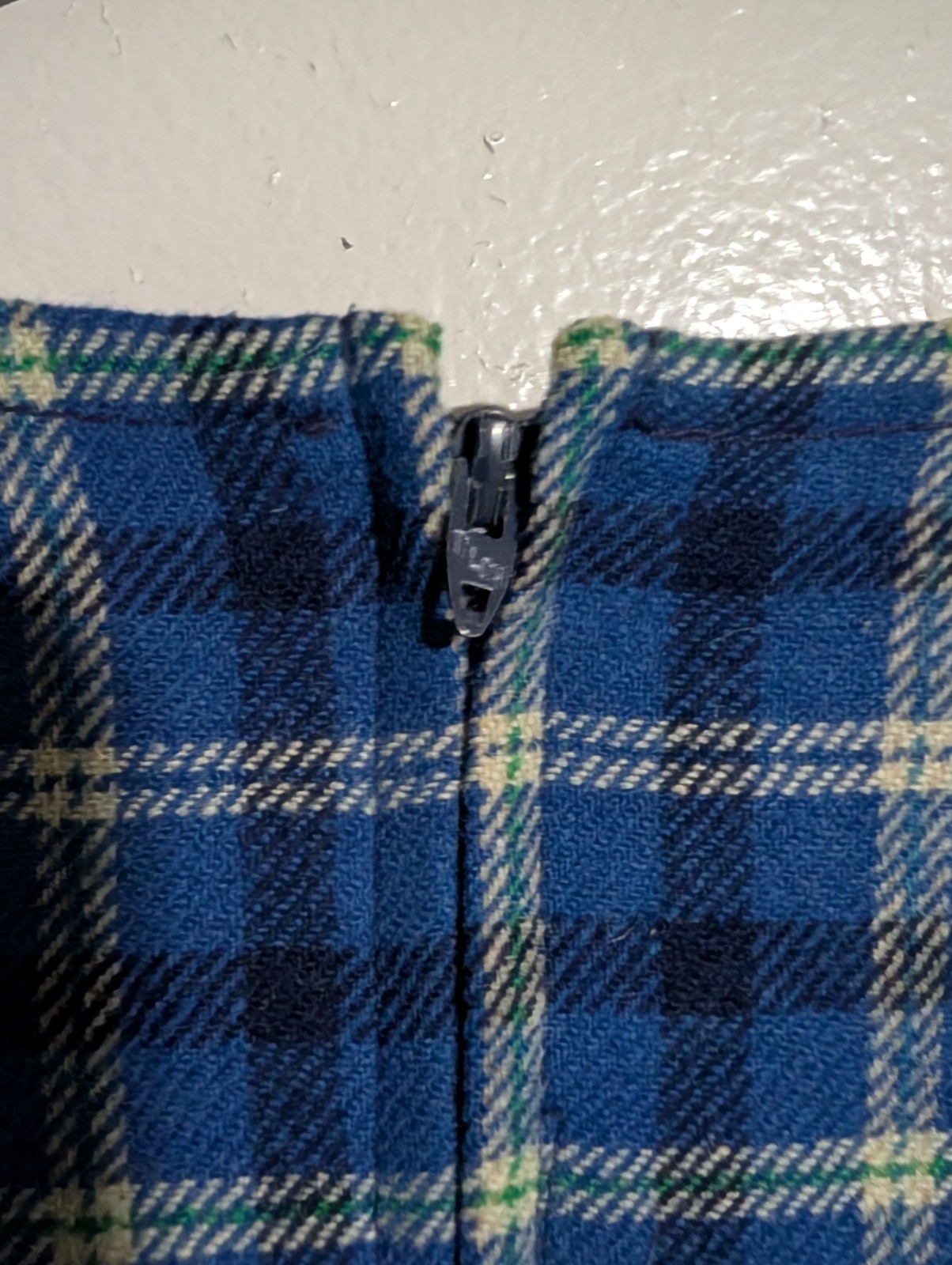 Vintage Pendleton Virgin Wool Plaid Dress 1950s 1960s Size 12