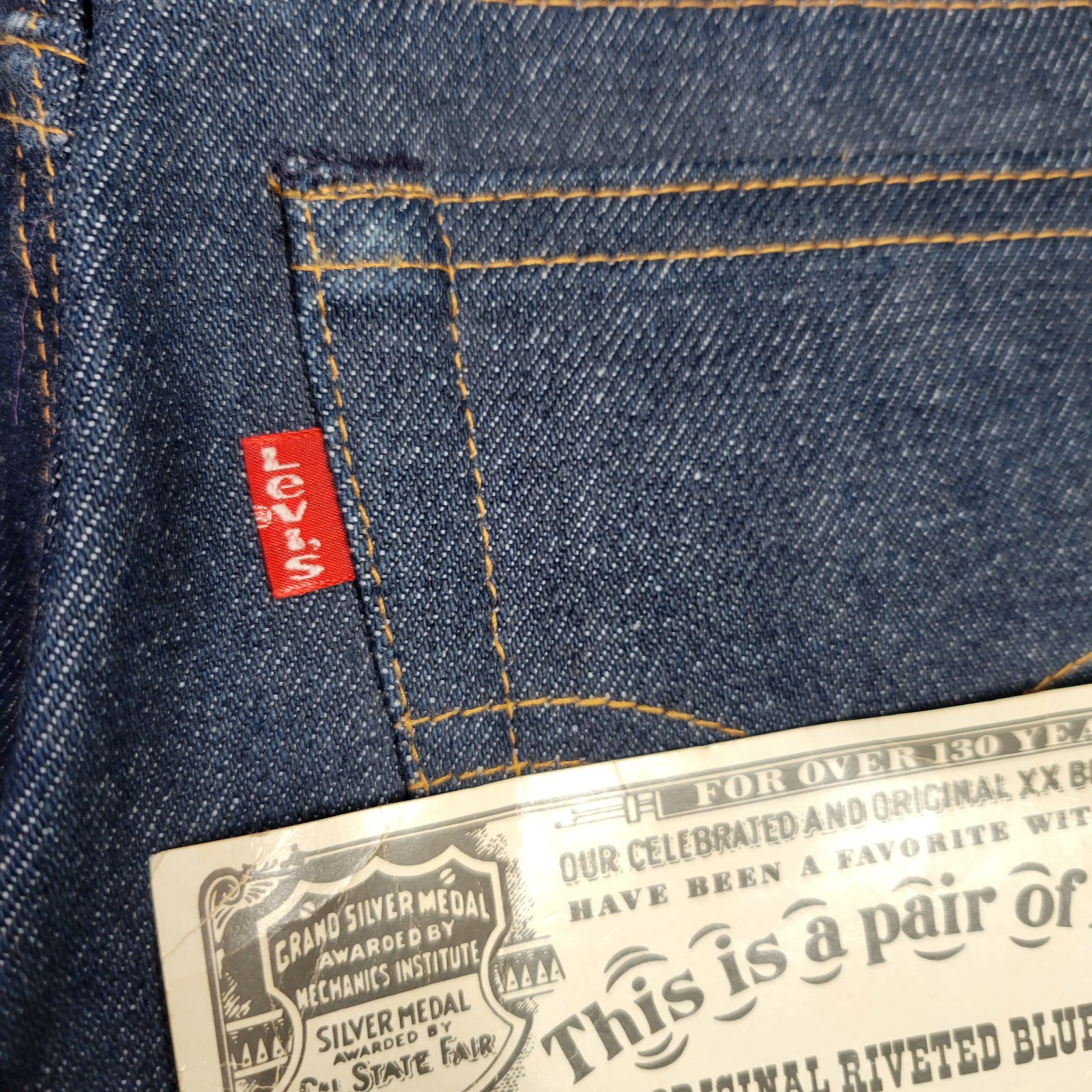 VTG 80s Levis Student Jeans Size 26×34 Made In USA Sample Pair SEE DESCRIPTION