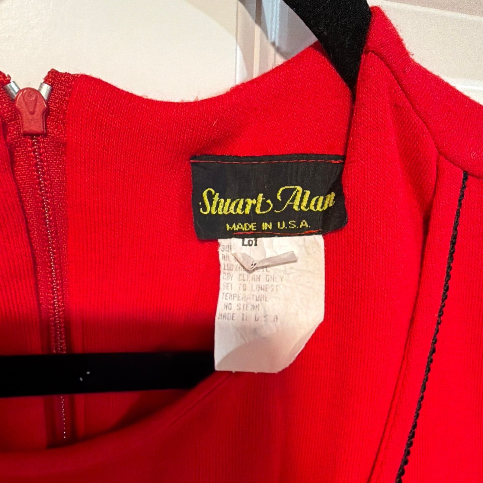 Vintage Stuart Alan Red Maxi Dress