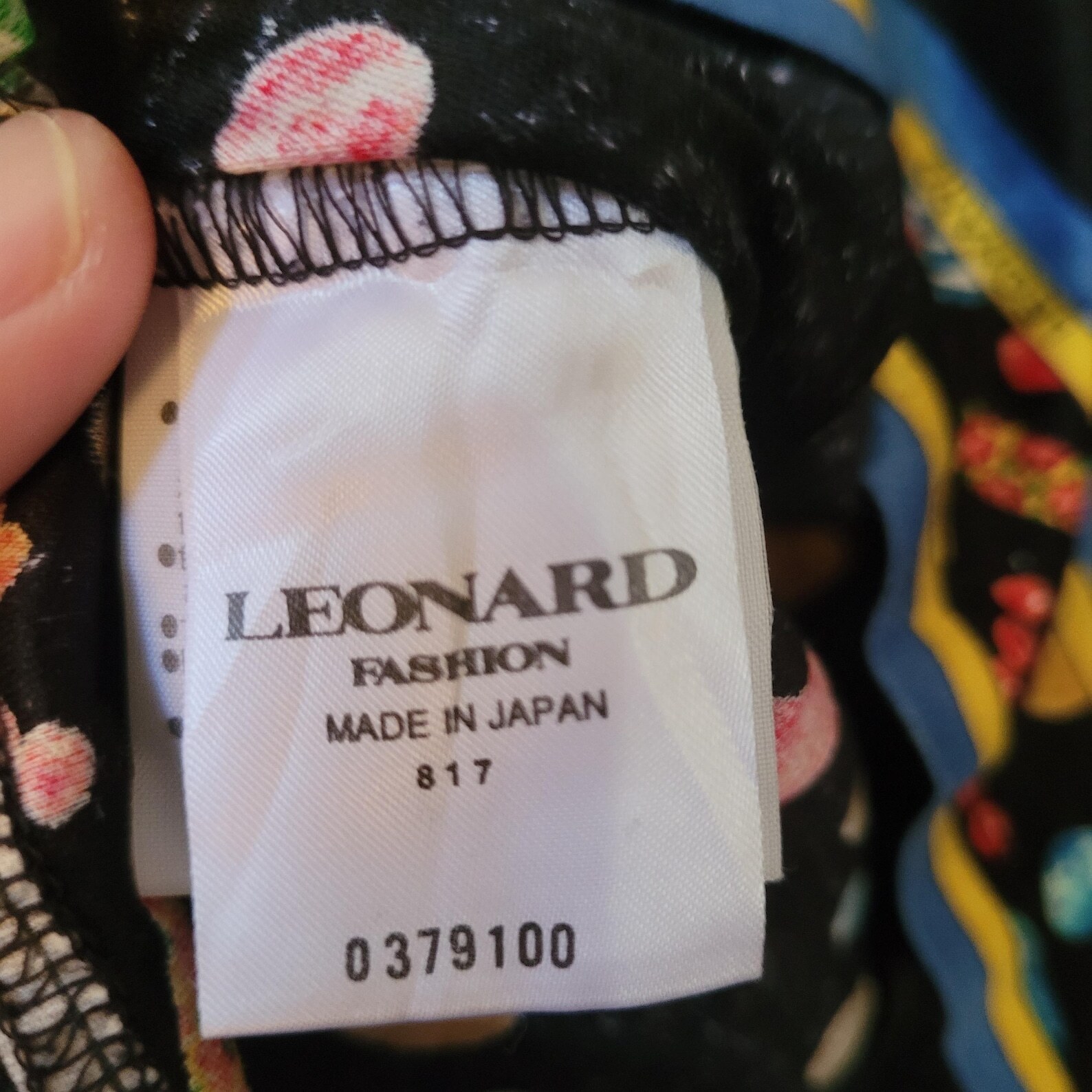 F003, Vintage LEONARD black blouse,Vintage blouse,Wear to work, Made in Japan