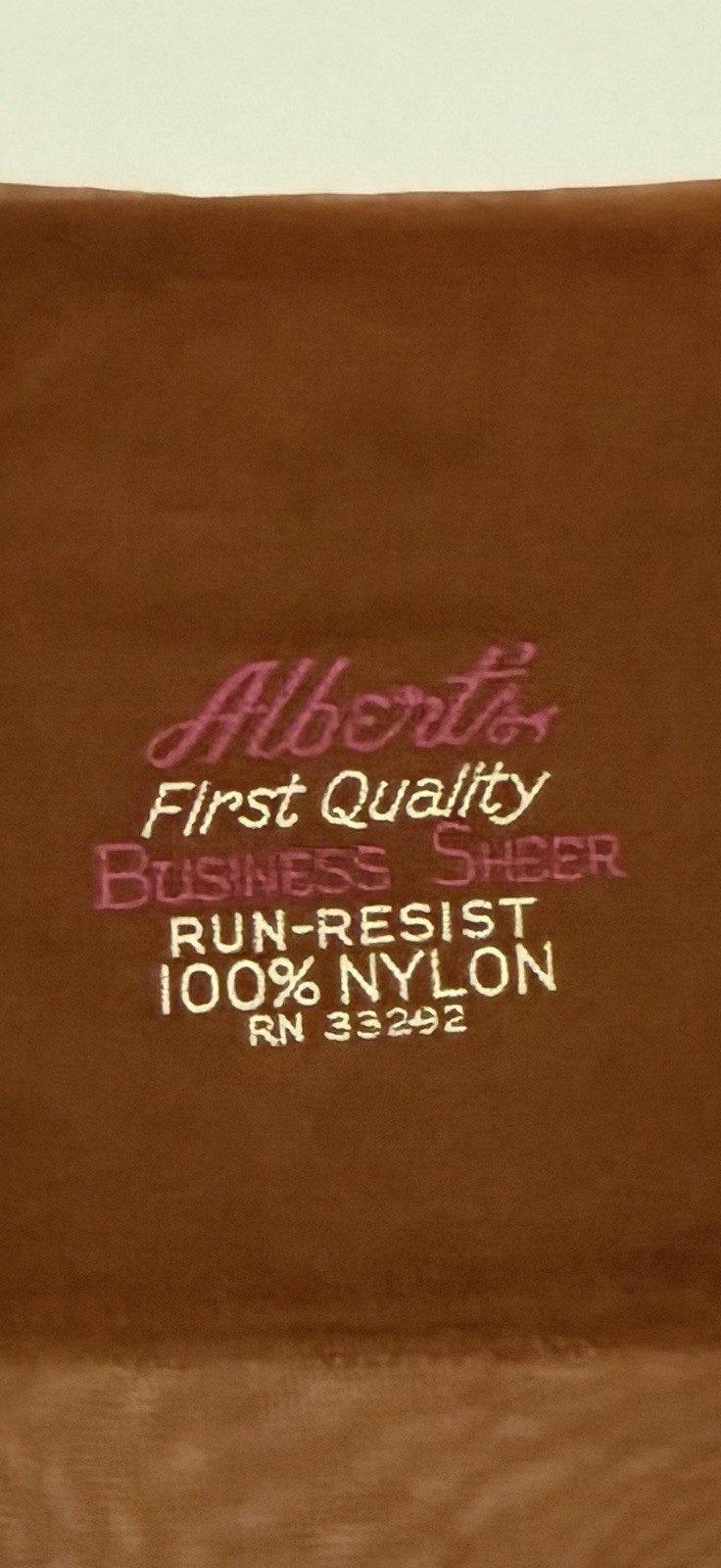 Vintage Albert’s Business Sheer Seamless Stocking Mesh 5 Pairs In The Box