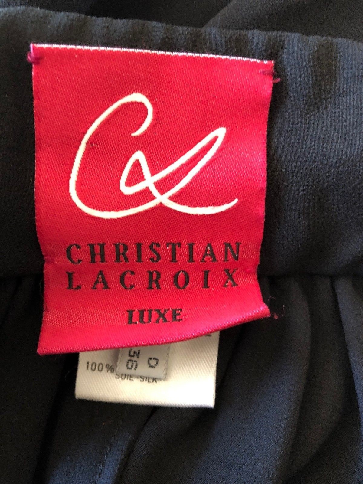 TO DIE FOR Christian Lacroix Lux Sheer Black Silk Cocktail Dress with Cape
