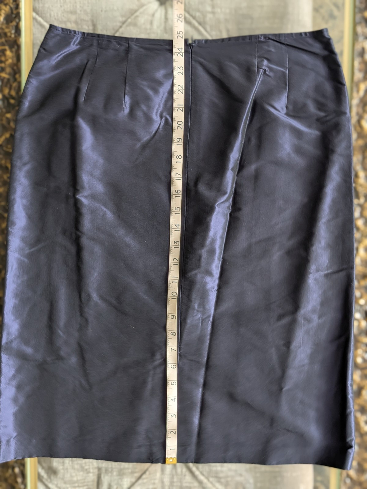 VTG Neiman Marcus Exclusive Silk Satin Skirt Suit Set 8 M Purple Ruched Tailored
