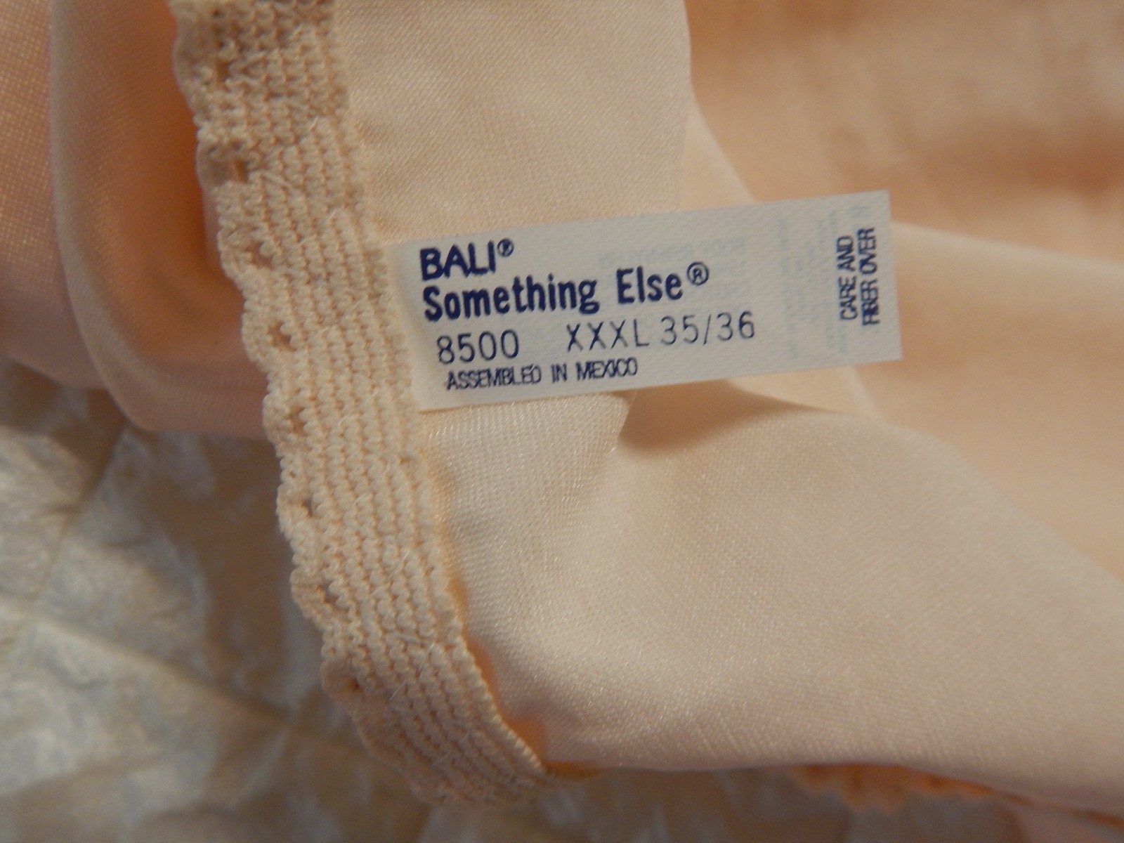 VTG Bali Panties Satin Brief Shaper Granny Panty, Size XXXL 35/36, Style 8500