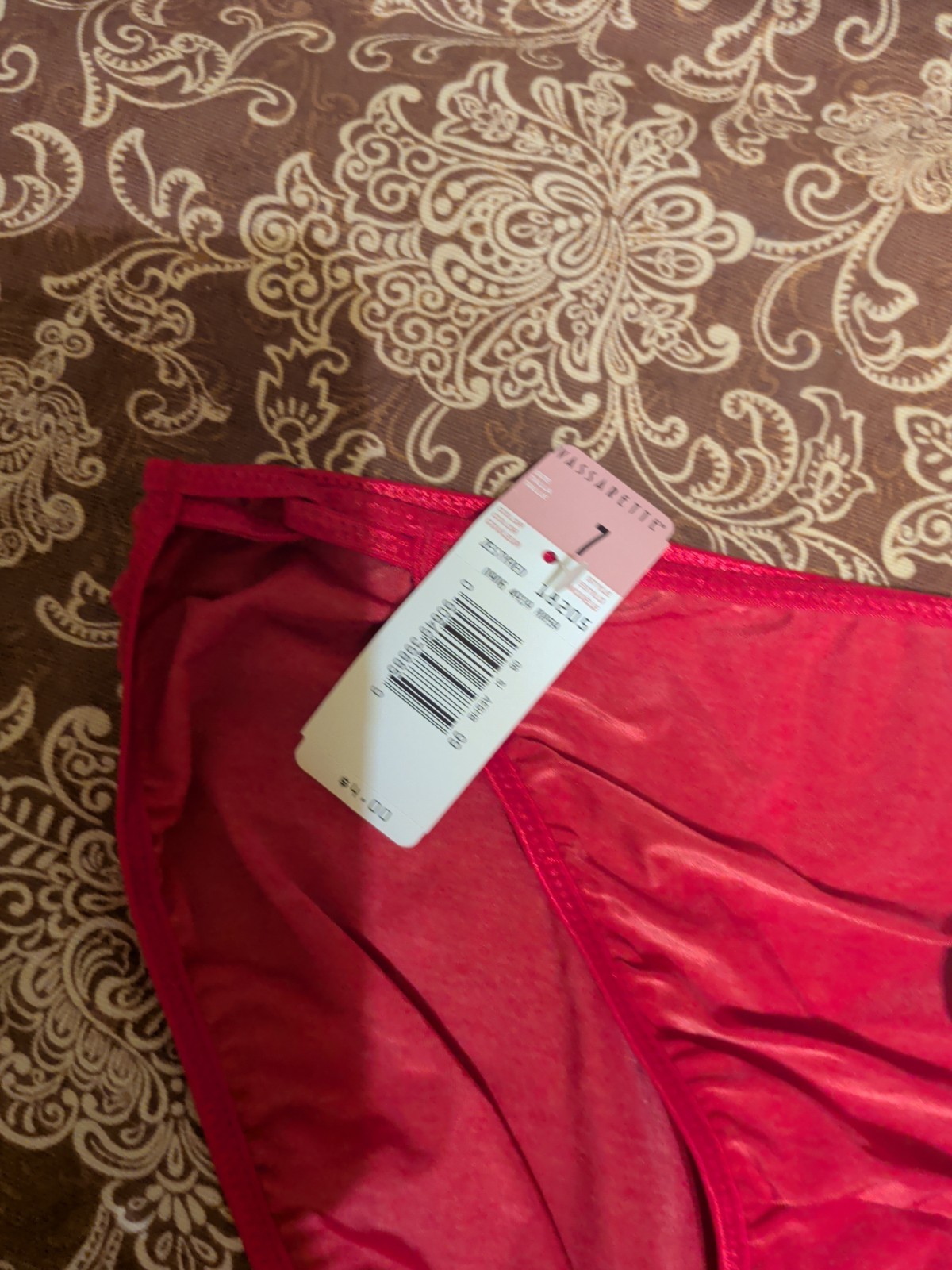Vintage Vassarette Satin Double String Bikini Panties Size 7