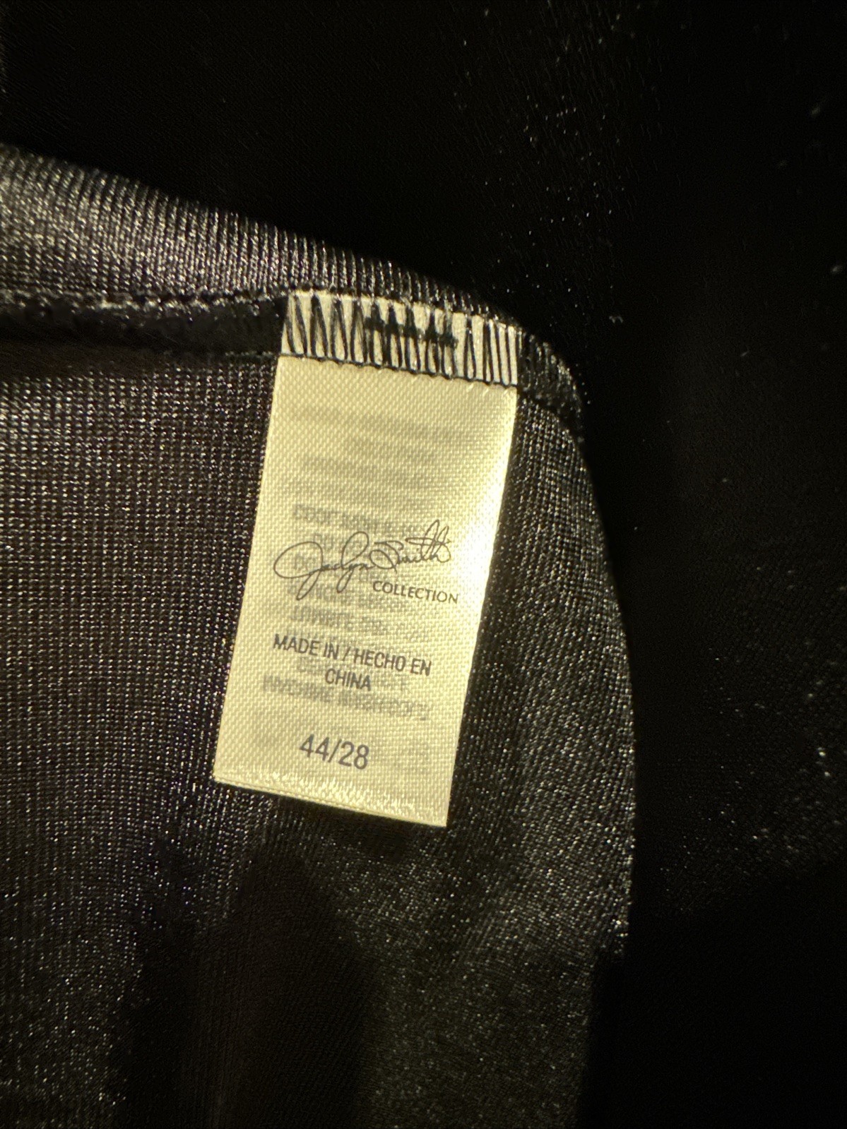 46” Waist Black Full Slip, Adjustable, Vintage Jaclyn Smith Kmart, NWT 44” Chest