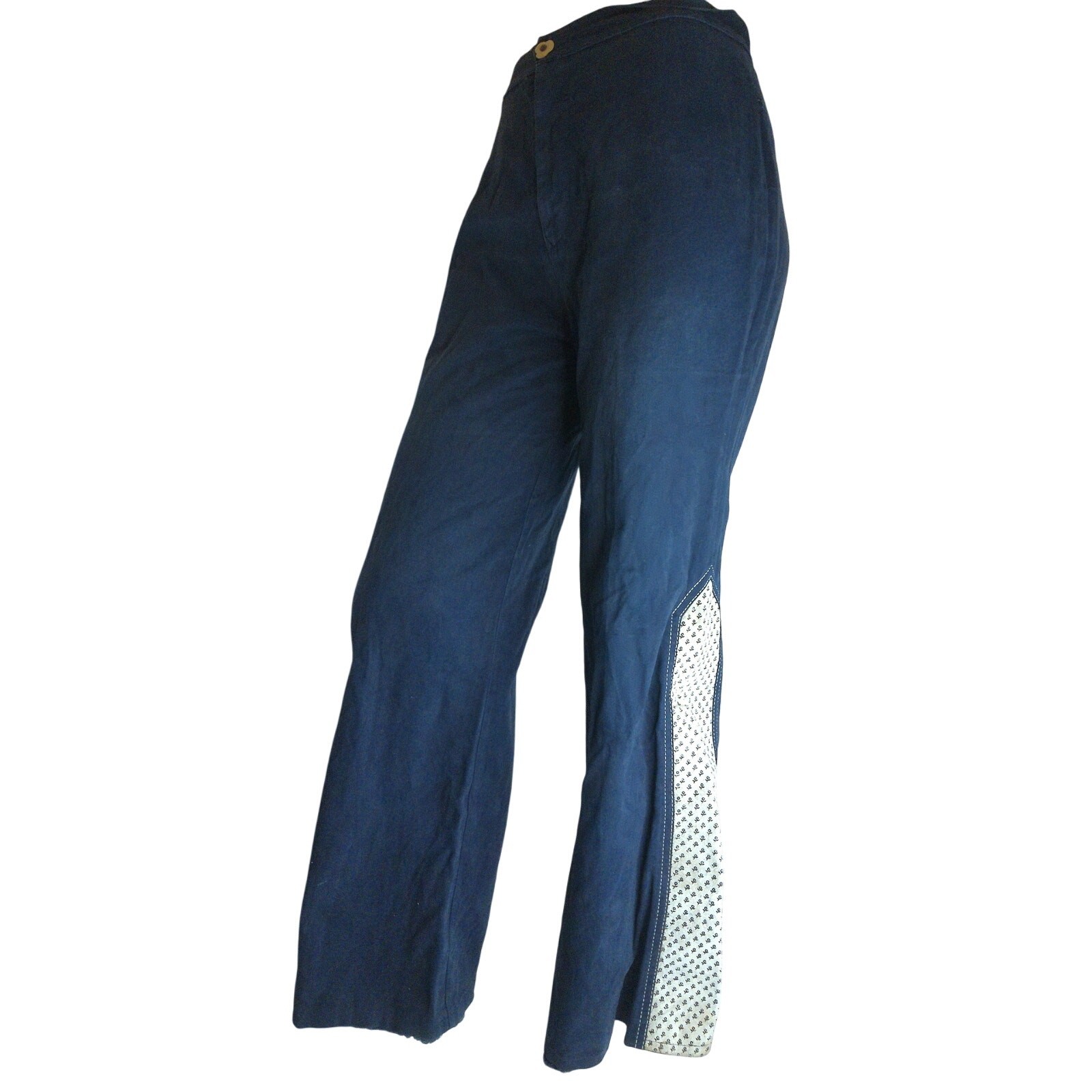 Vintage 70s Roncelli Blue Embossed Bell Bottom Set 13/14 Western Festival 1970s
