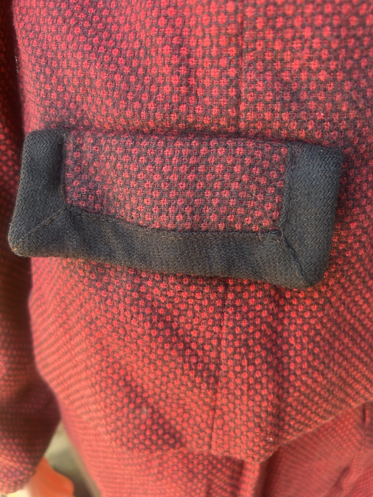 Vintage Wool Pants Suit Blended Wool Red Blazer Pleats Trousers Size 6 1990s Y2k