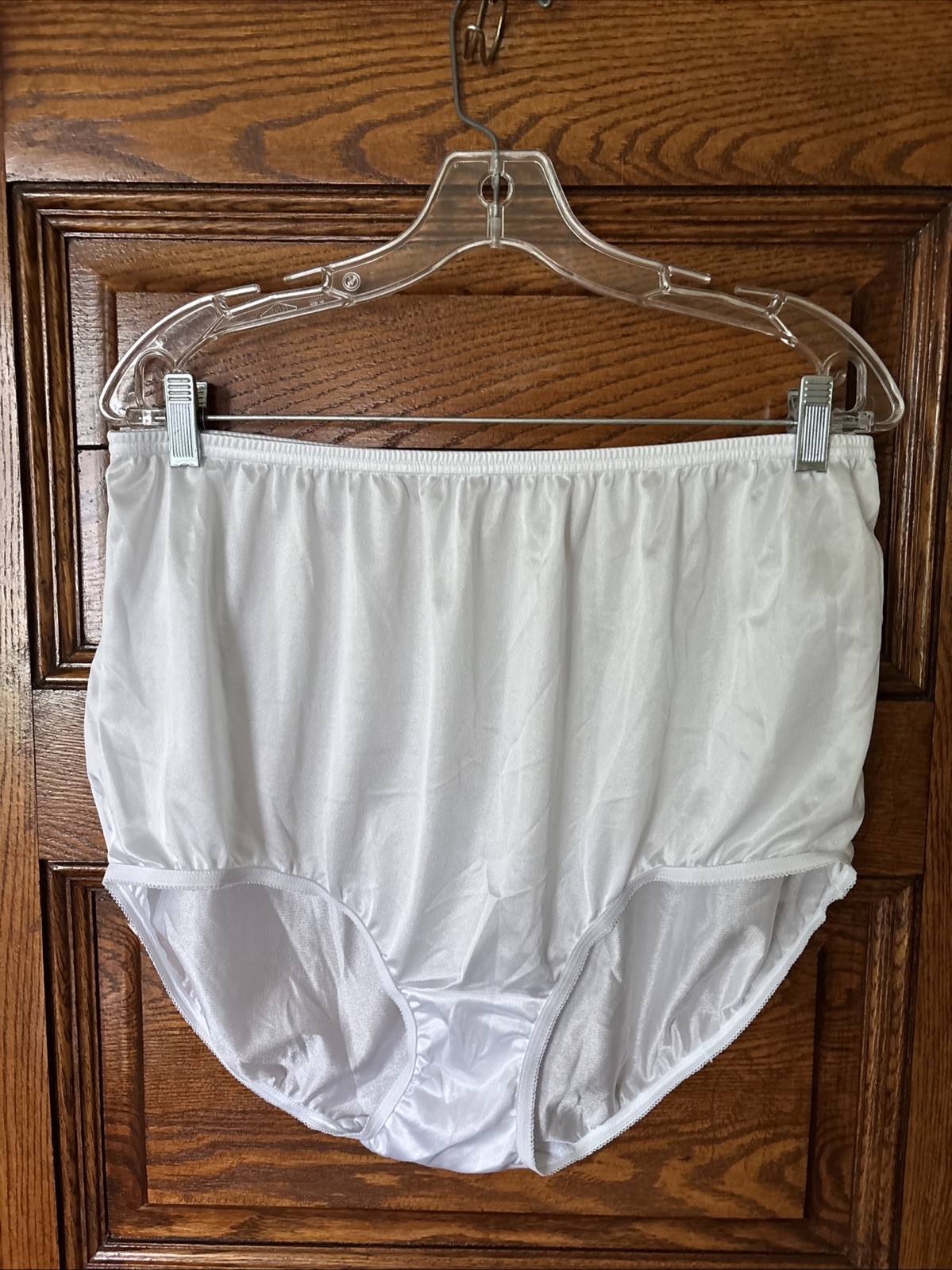 Vintage Silky Shiny Slippery 100% Nylon Sissy Granny Panty Panties, Sz 12 (4-5X)