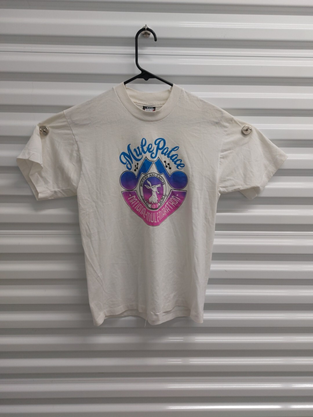 Vtg Mule Palace 80s Single Stitch T-Shirt Size L Rare Screen Stars USA MADE