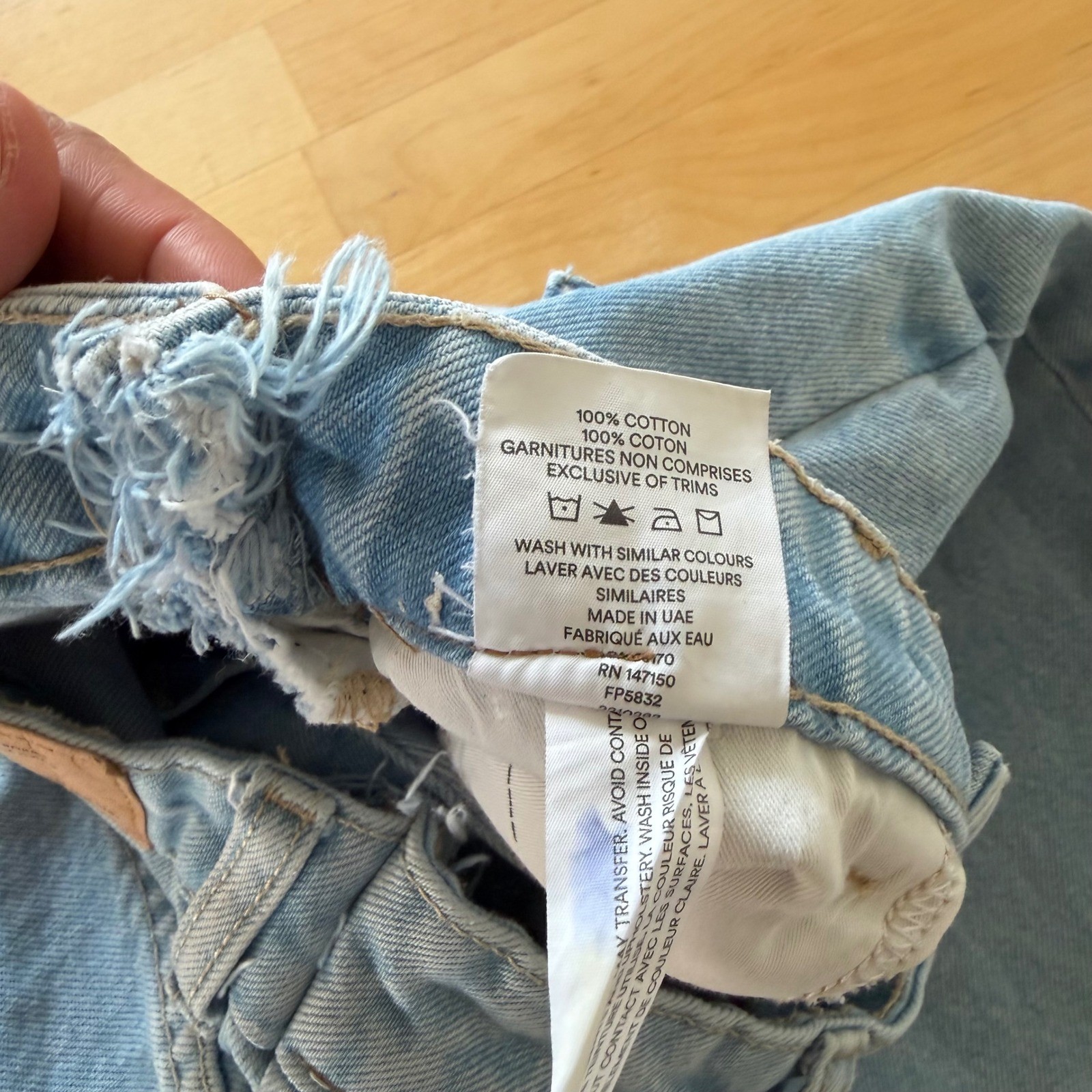 Frank & Oak « Patti » Light Wash Straight Leg Jeans Size 29 Minimalist 90s Vintage
