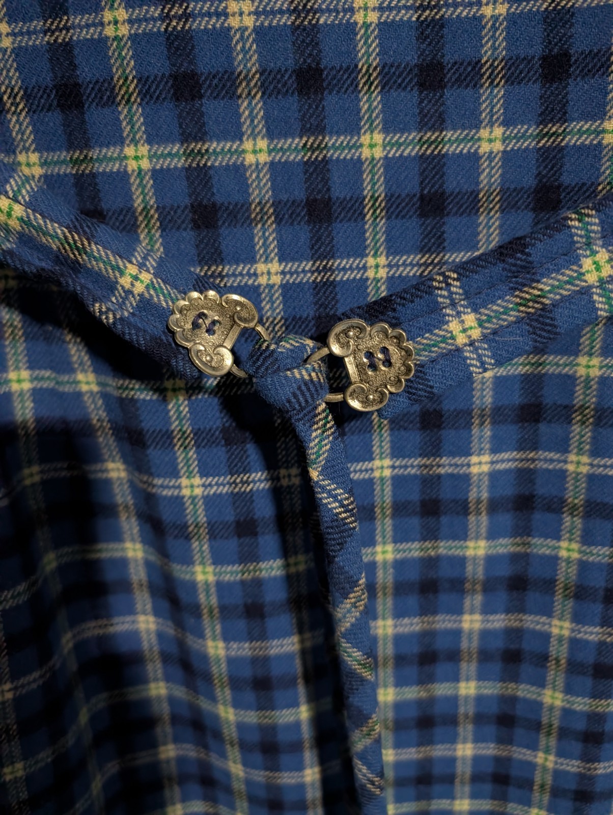 Vintage Pendleton Virgin Wool Plaid Dress 1950s 1960s Size 12