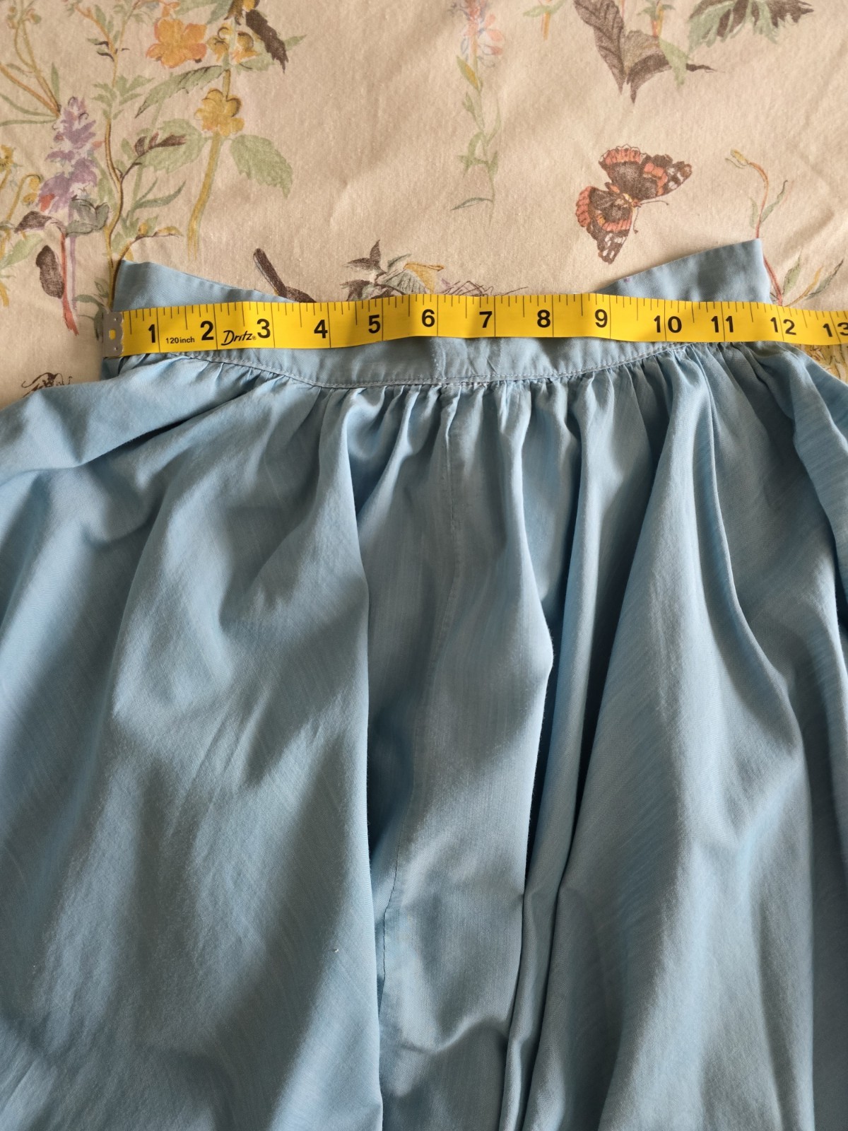 Vintage 1950s Jonathan Logan Circle Skirt Blue Womens XXS XS Mid Century