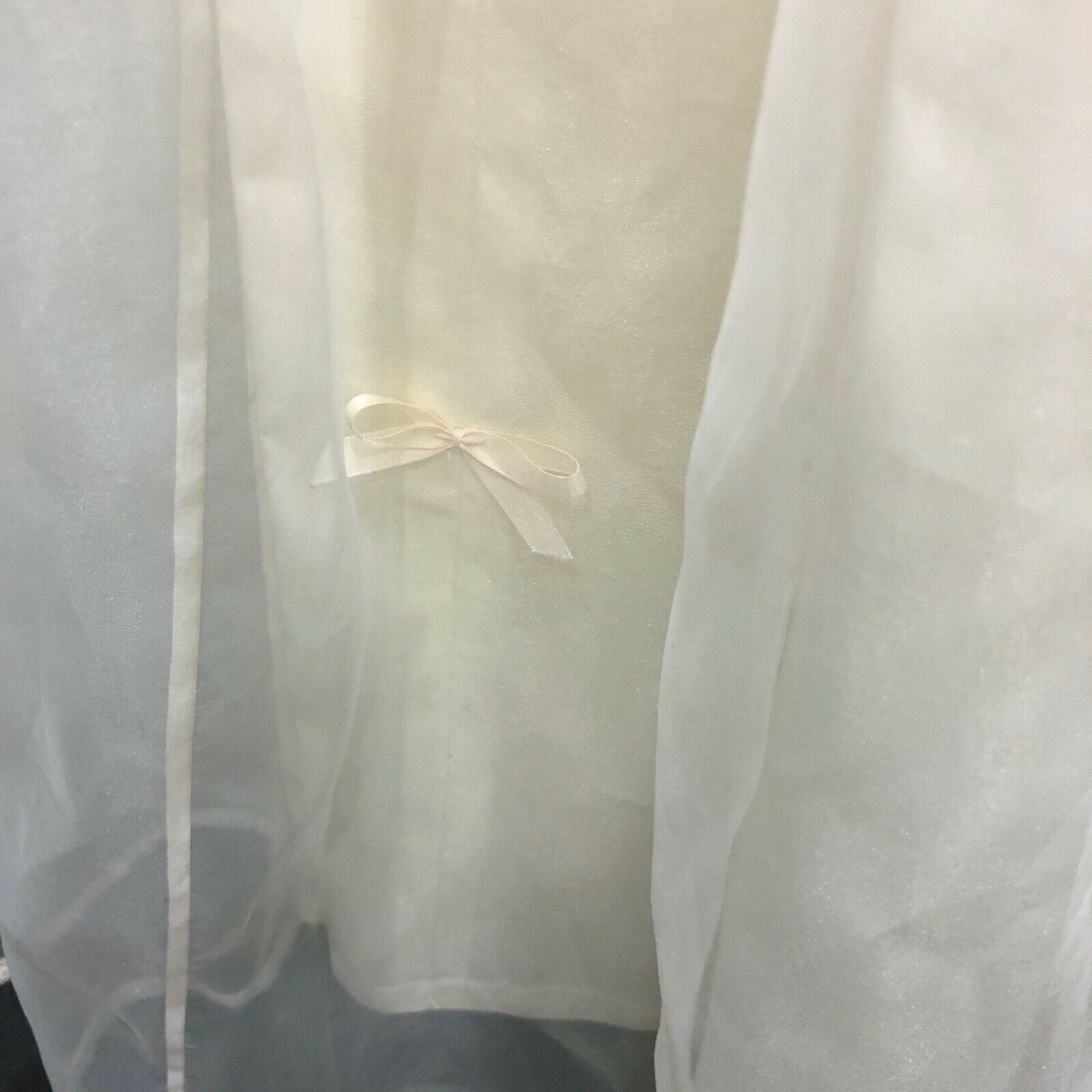 Hamilton Colonial Style Vintage Handmade Wedding Dress Organza Full Skirt Lace