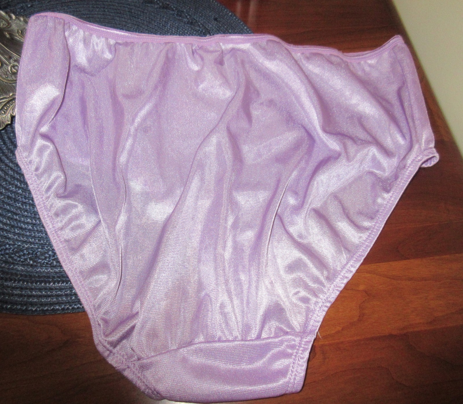 UNBRANDED PURPLE HI leg 1980s SEXY hi waist panties 9/2X unworn