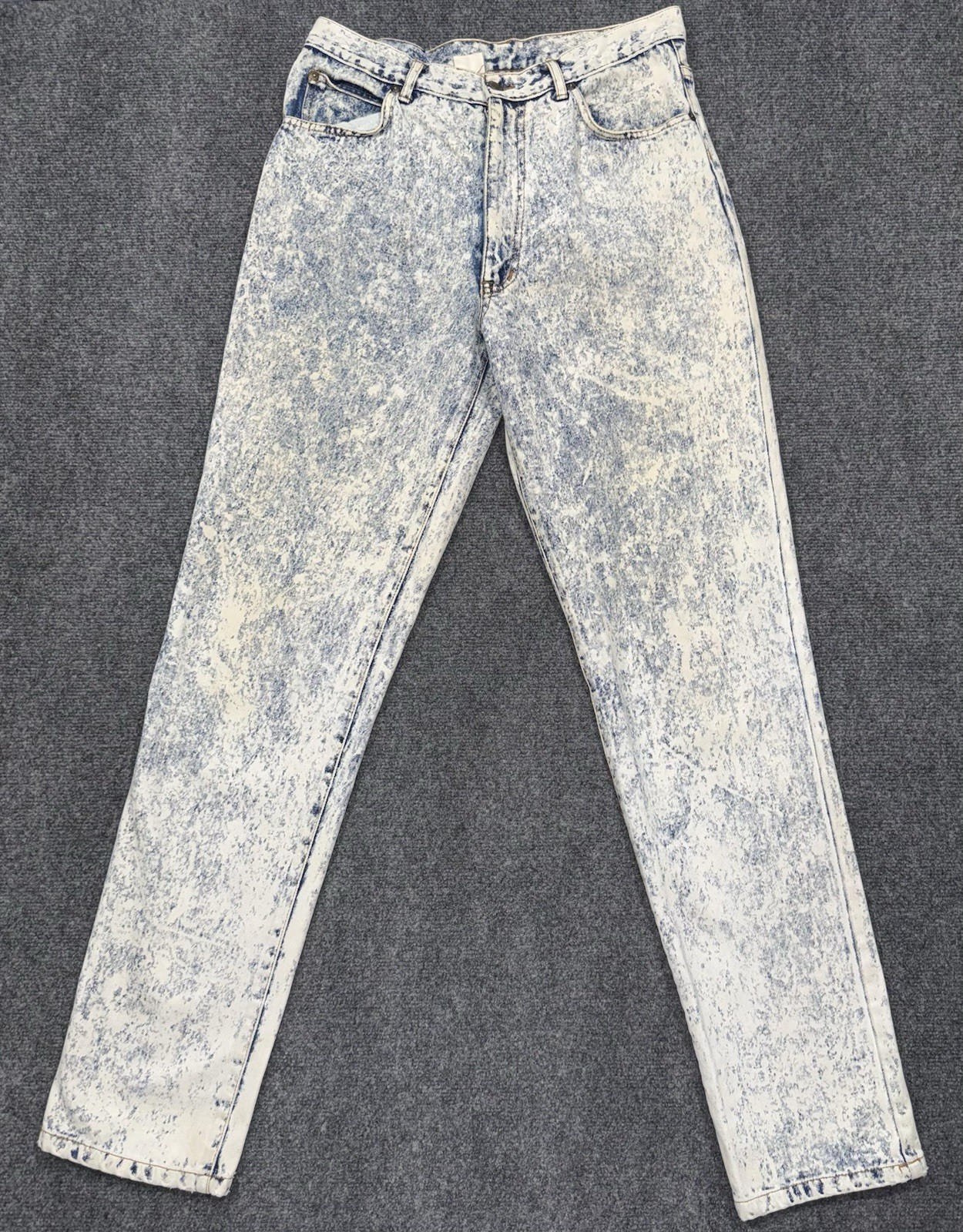 Vintage 80s Acid Wash Jeans High Rise Straight 30×33 Punk Skate Grunge