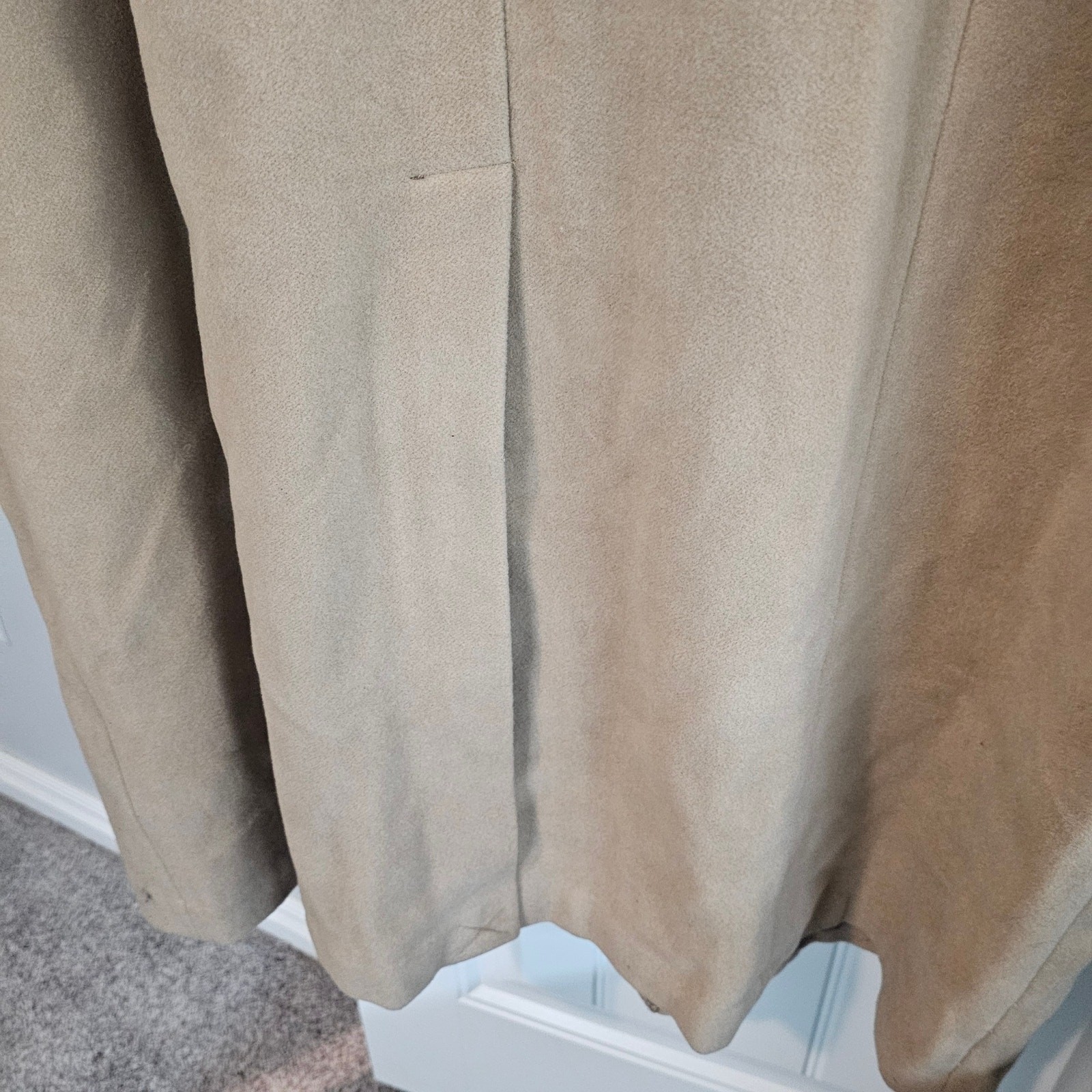 Chadwicks Wool Coat Womens Size 22W Preppy Mod Lined Pleated Academia Neutral