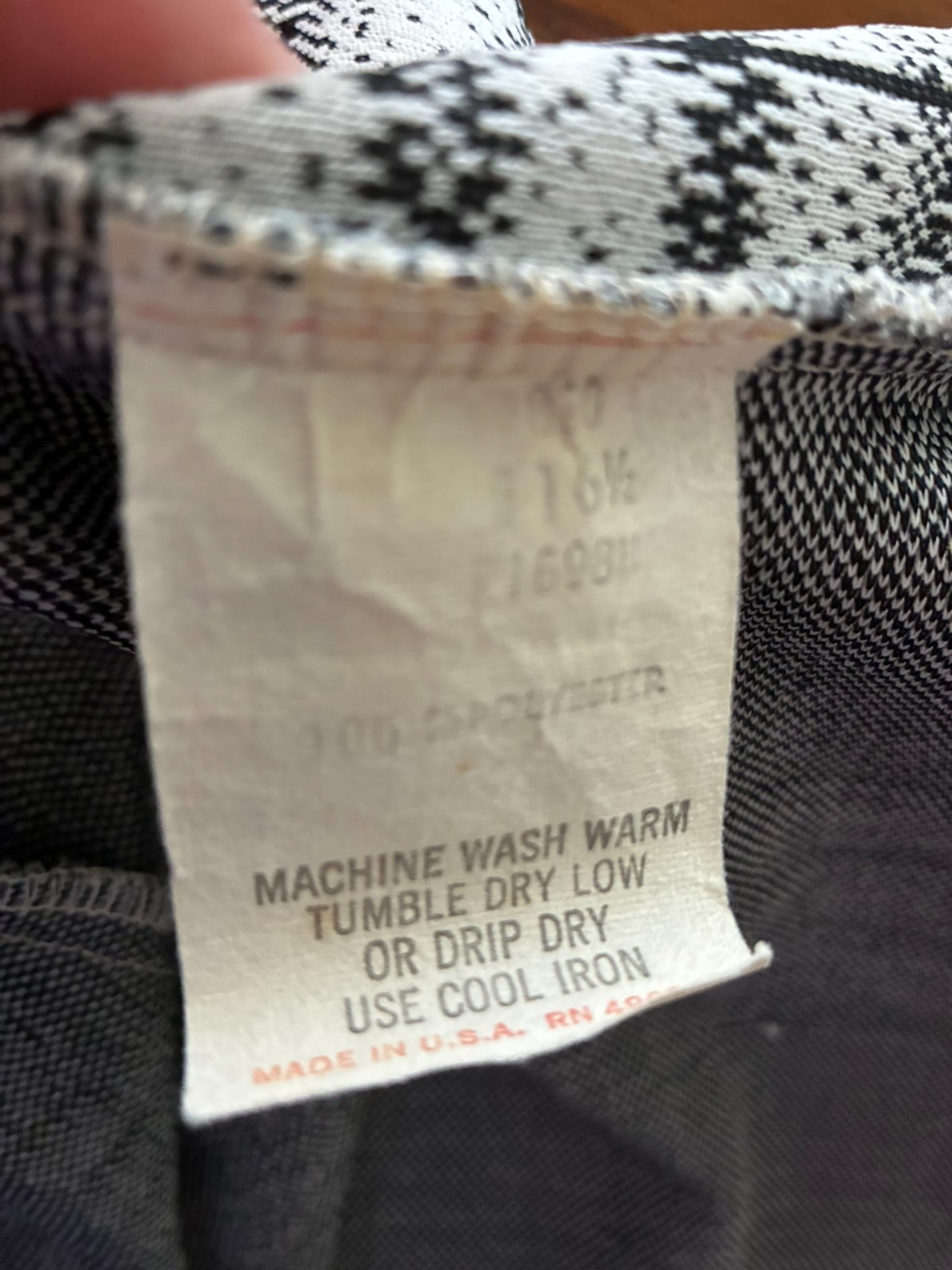 Vtg 60s 70s Polyester Pant and Top Set – See Description for Measurements