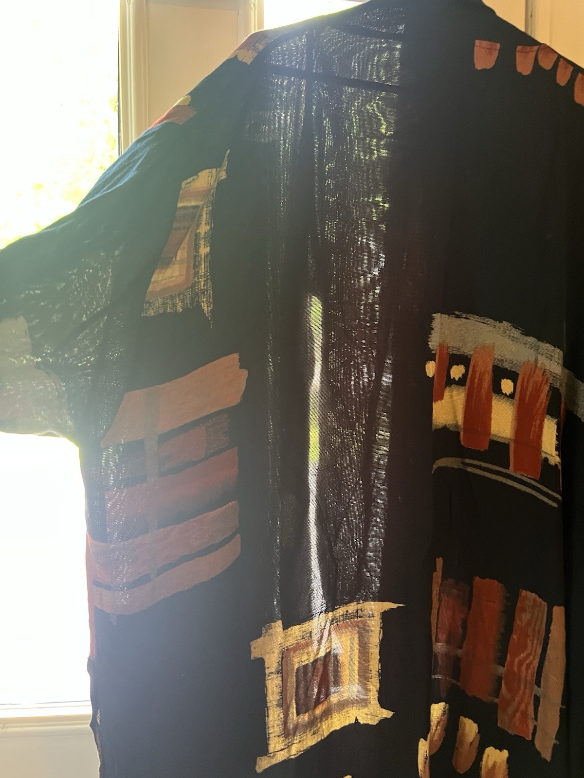 KEMBALI VINTAGE RAYON KIMONO DUSTER LAGENLOOK ART TO WEAR