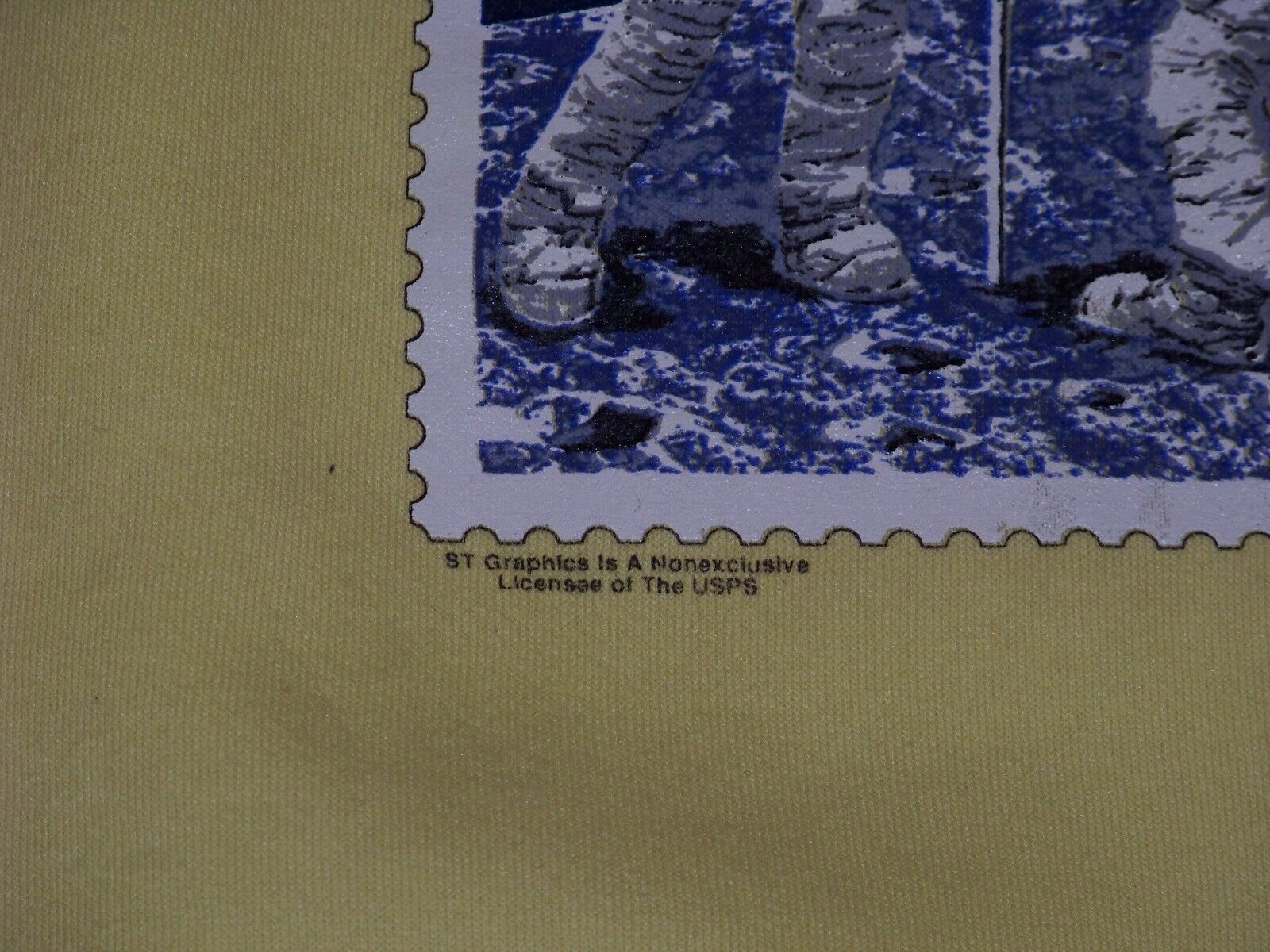 Vtg. U.S. Postal Service 1989 Sweatshirt – L – Priority Stamp « Man On The Moon »