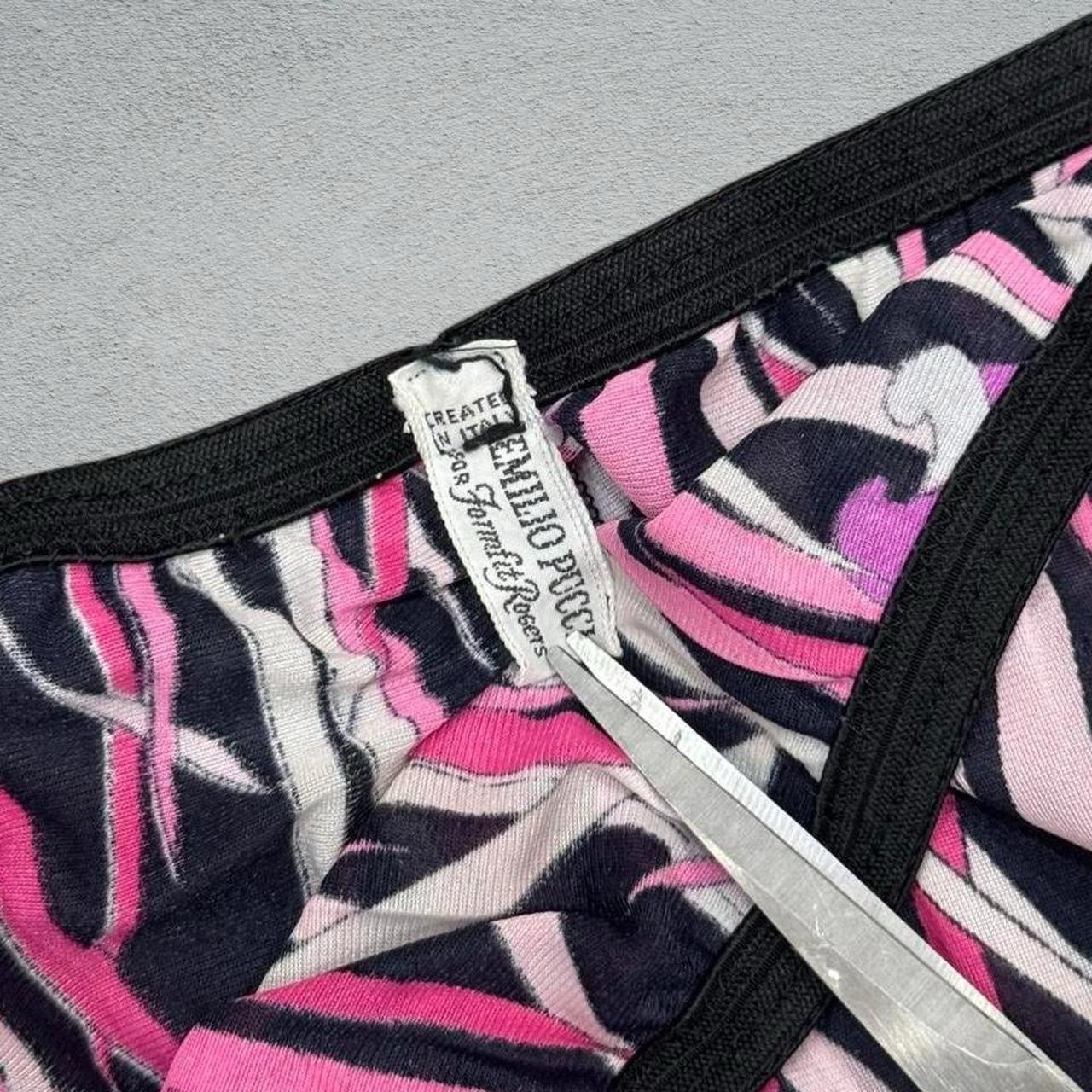 Emilio Pucci Vintage Pink Black Purple White Mini Skirt