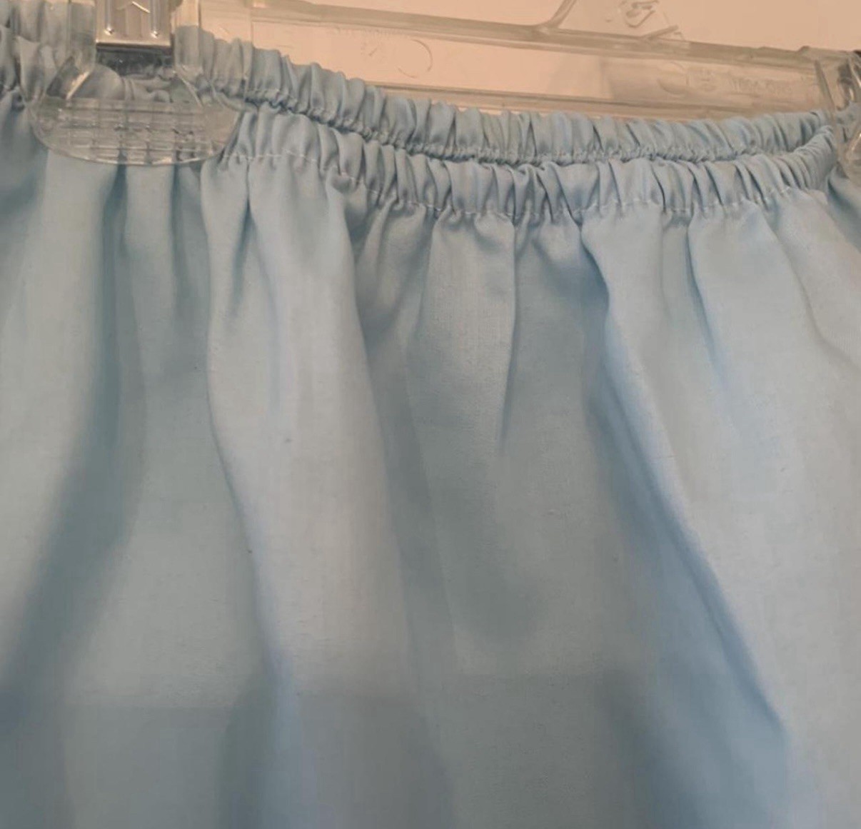 VINTAGE Powder Blue Half Slip w Lace Trim Size S