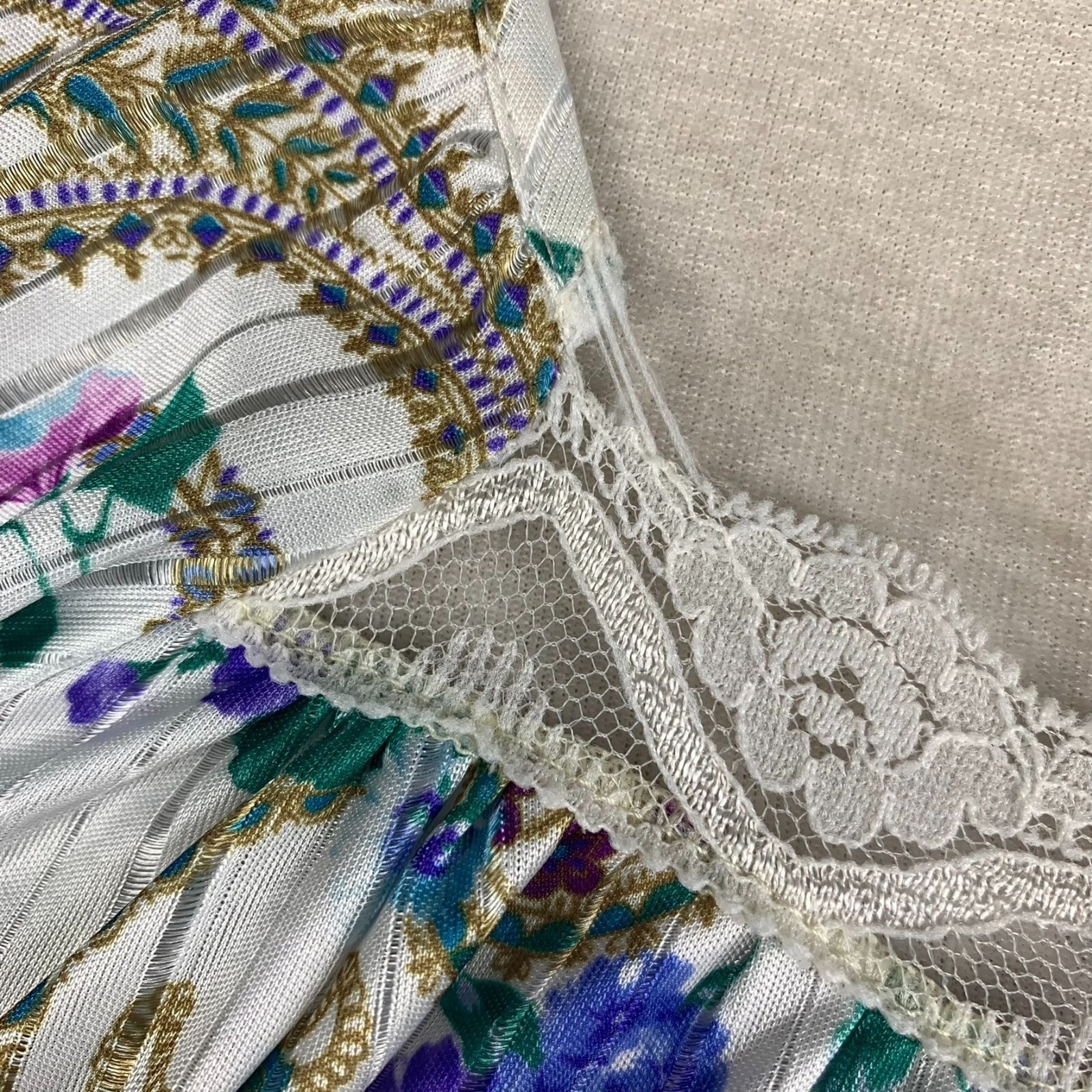 Intimate Options Vintage Nightgown Floral Paisley Grandmacore No Size Tag (L)
