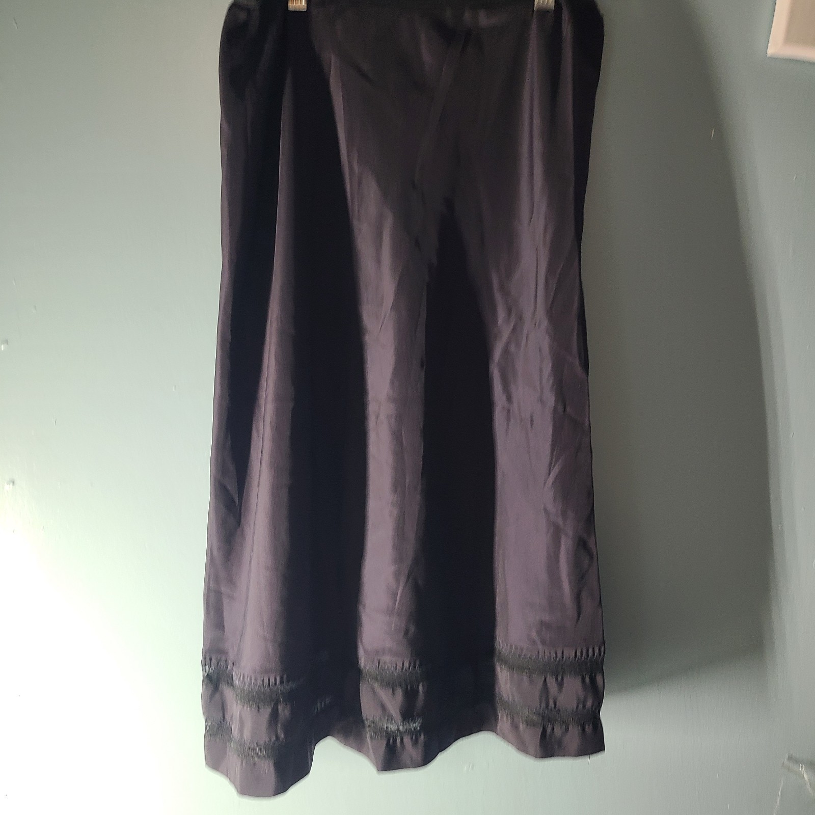 Lady Lynne Black Half Slip Polyester 27” Long Women’s Size Medium Vintage