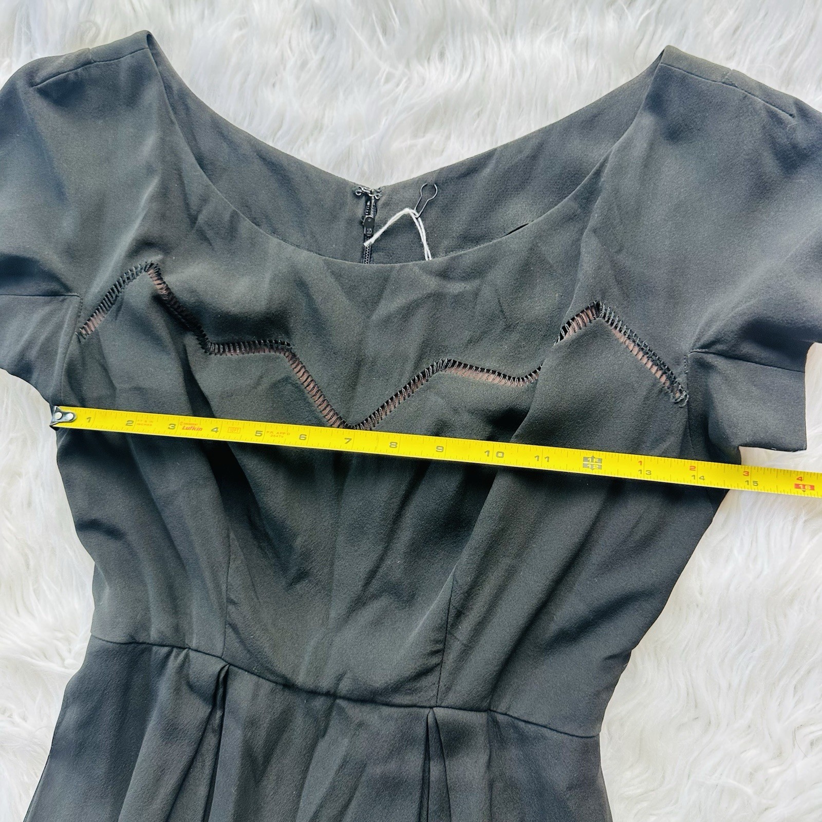 Solid Black Shift Dress Harold&rsquo;s Made In USA Vintage Small Wedding Holiday Party