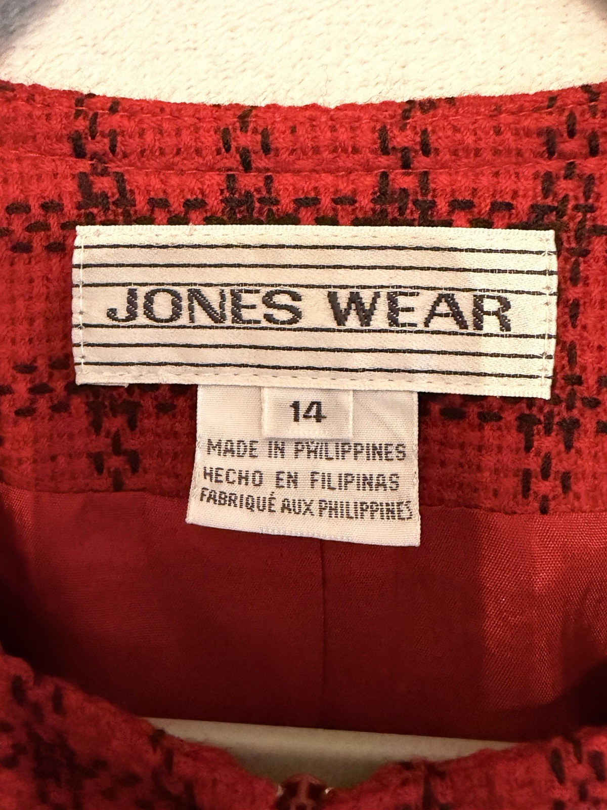VTG Jones Wear 100%new Wool- Woolmark Certified Women’s 14(LG). T4