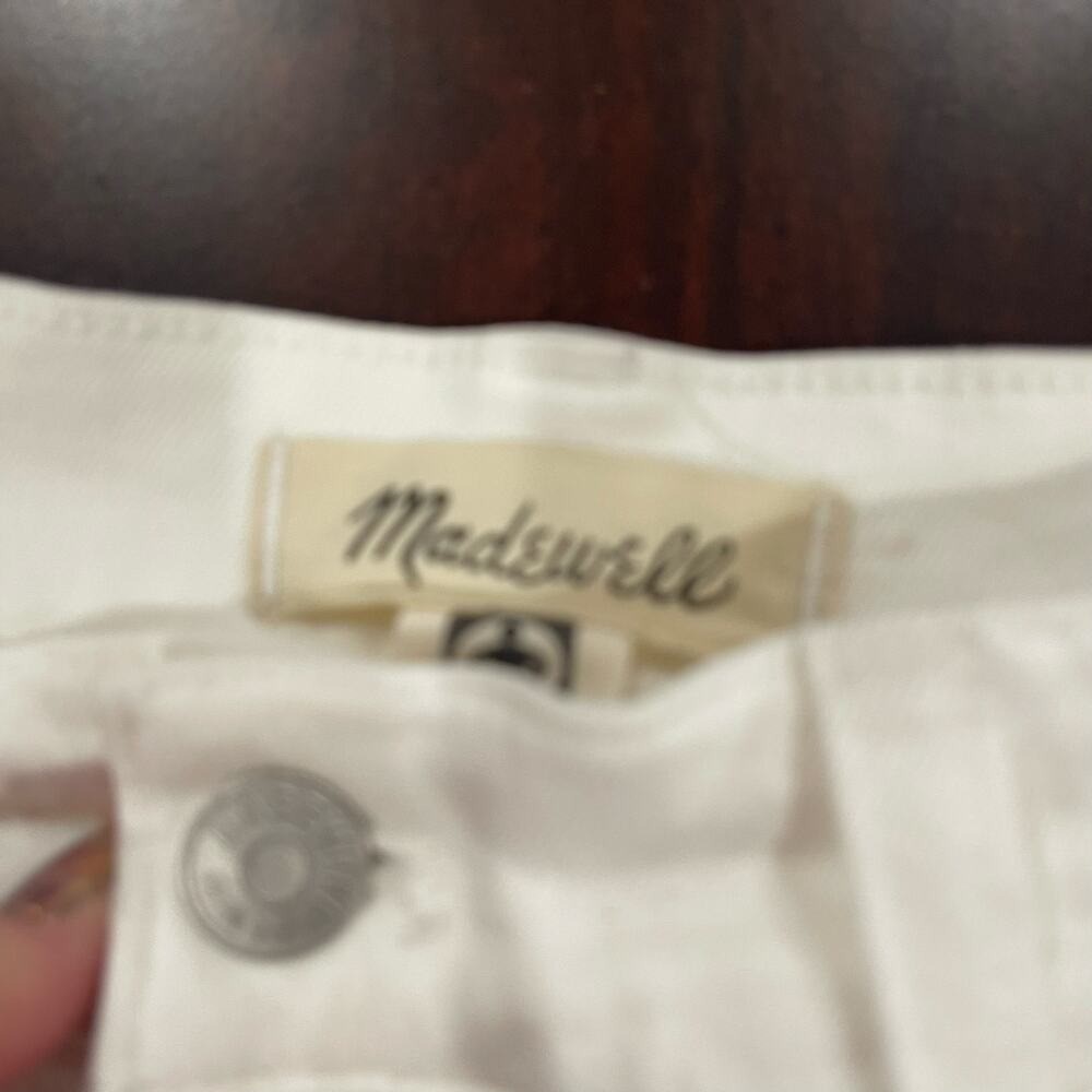 Madewell The &rsquo;90s Straight Crop Jean Size 25 in Tile White