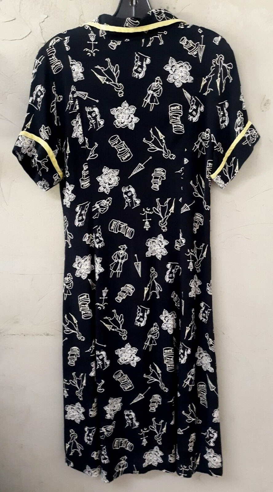 Jeffrey & Dara Vintage Retro 50&rsquo;s Pinup Style Rayon Dress Size 10