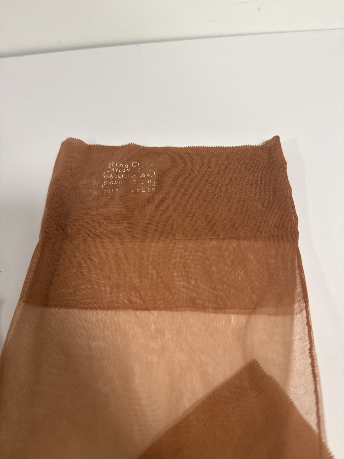 Vintage Ring Clear Full Fashioned DuPont Nylon Stockings Sz 10 RTH Lot Of 2