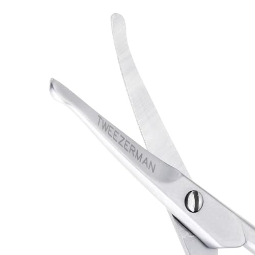 Tweezerman Pet Grooming Scissors, Stainless Steel Rounded Tip Trimming Shears