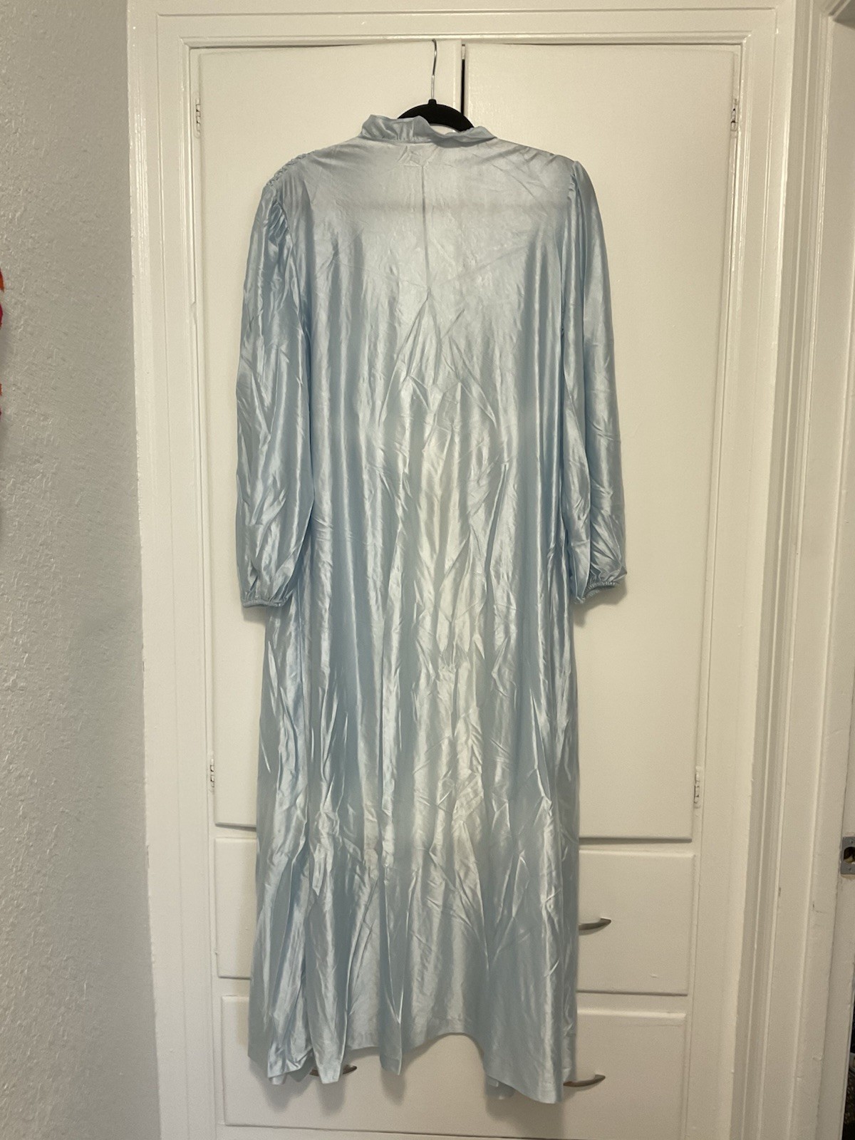 VTG Nylon Robe Lot 4 Vanity Fair Texsheen L Babydoll 36 Peignoir USA Embroidered