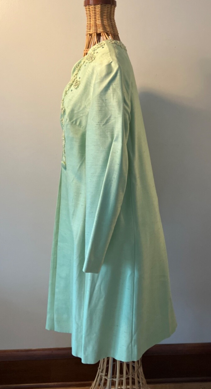 Gorgeous 1960s mint green Alfred Werber lined dress jacket – vintage