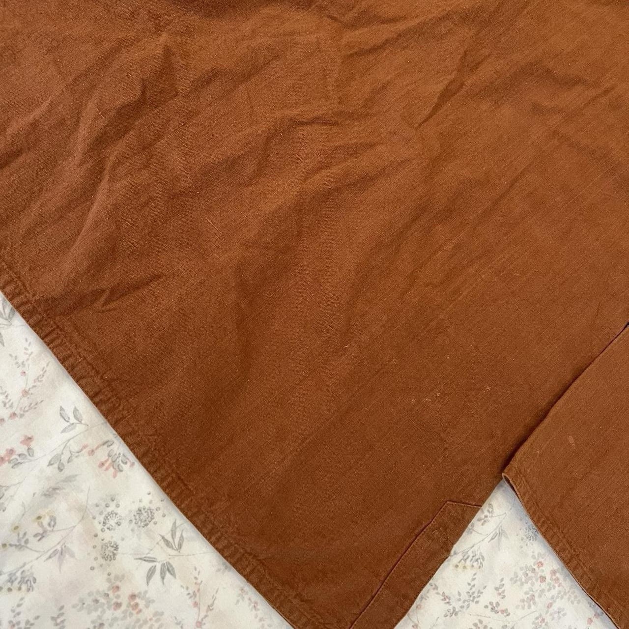 Vintage 70s The Phoenix Blouse Shirt Mexican Peasant Renaissance Cotton Twill
