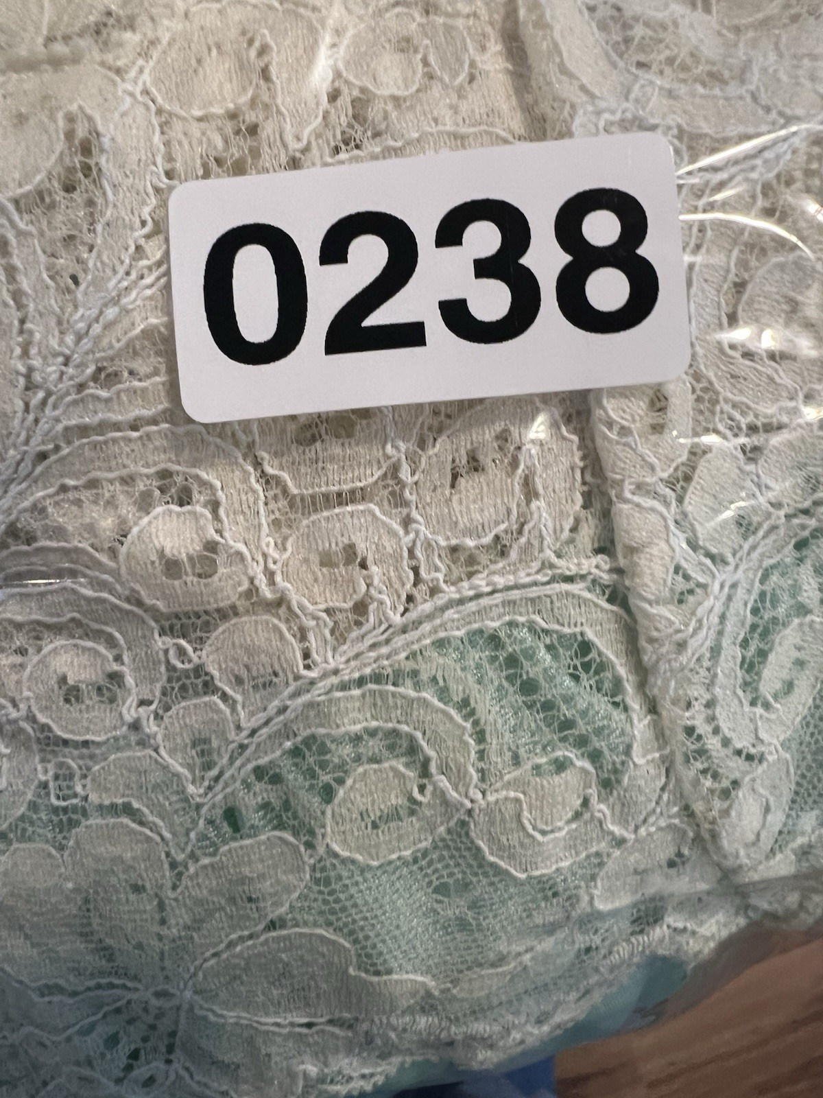 Shadowline Nightgown Womens Size Small Lace Aqua Green Vintage