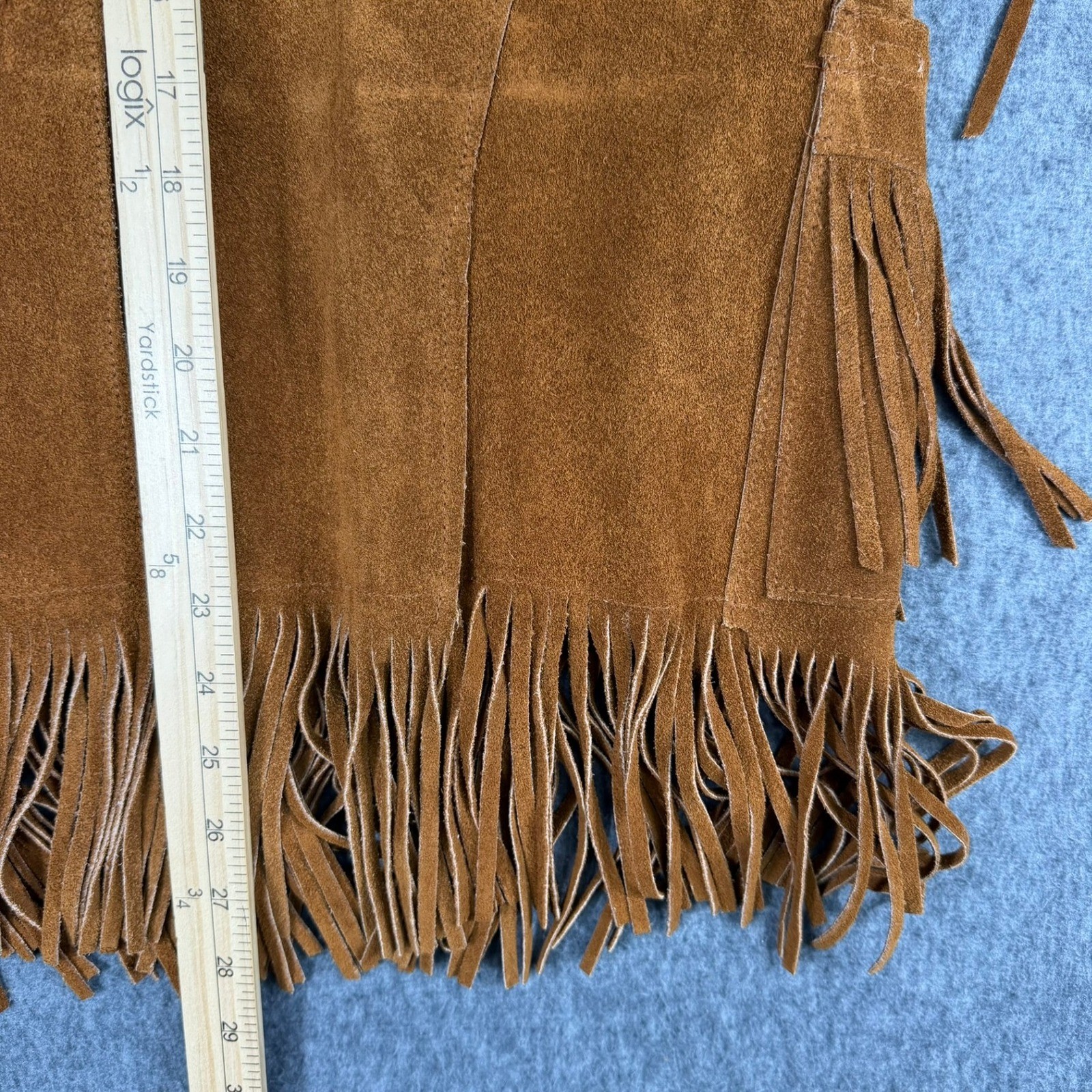 Ms Pioneer Leather Jacket Womens 10 Brown Suede Fringe Western Albuquerque Vtg