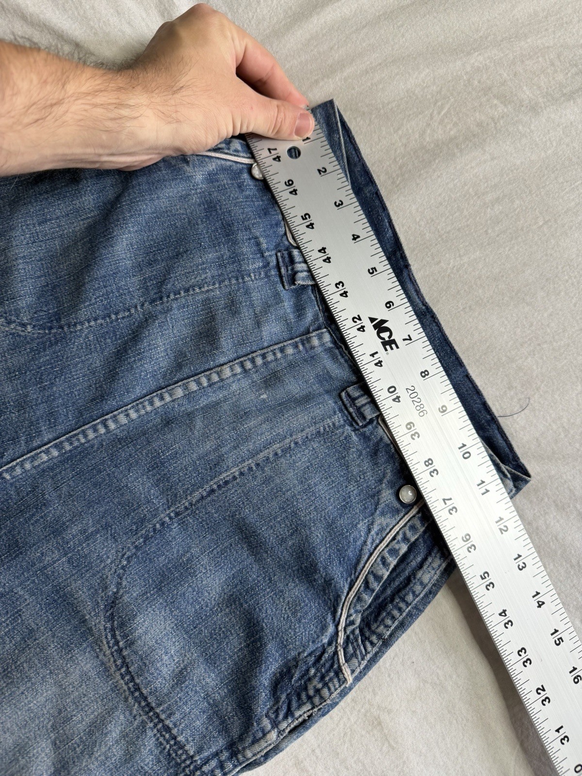 Vintage 50s Western Girl Pearl Snap Side Zip Denim Jeans Western 24×26
