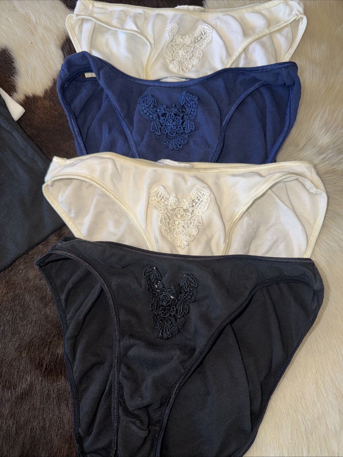 Vintage Intimates Nordstrom 100% Cotton Lingerie Hipster Bikini Camisol Lot Of 6