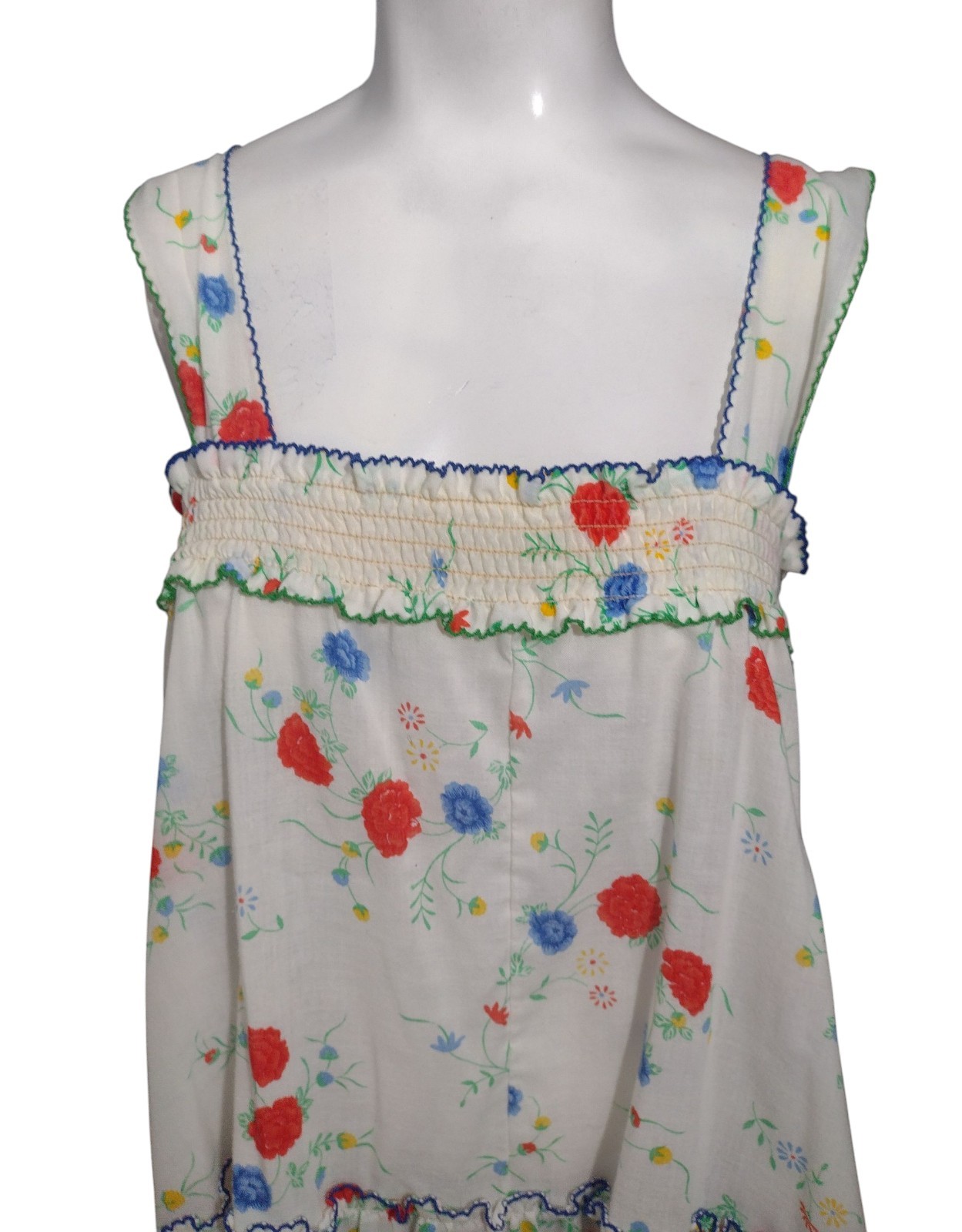 Vtg Gilligan O&rsquo;Malley Floral Smocked Nightgown Robe Set Size S Cottage Prairie