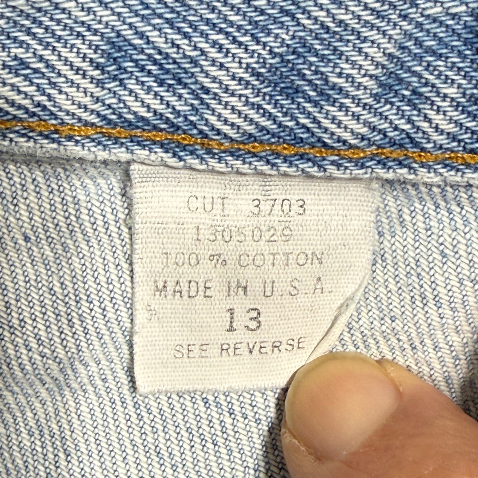 Mixed Blues Vintage High Waisted Light Wash Ankle Zip Jeans Made in USA Size 13