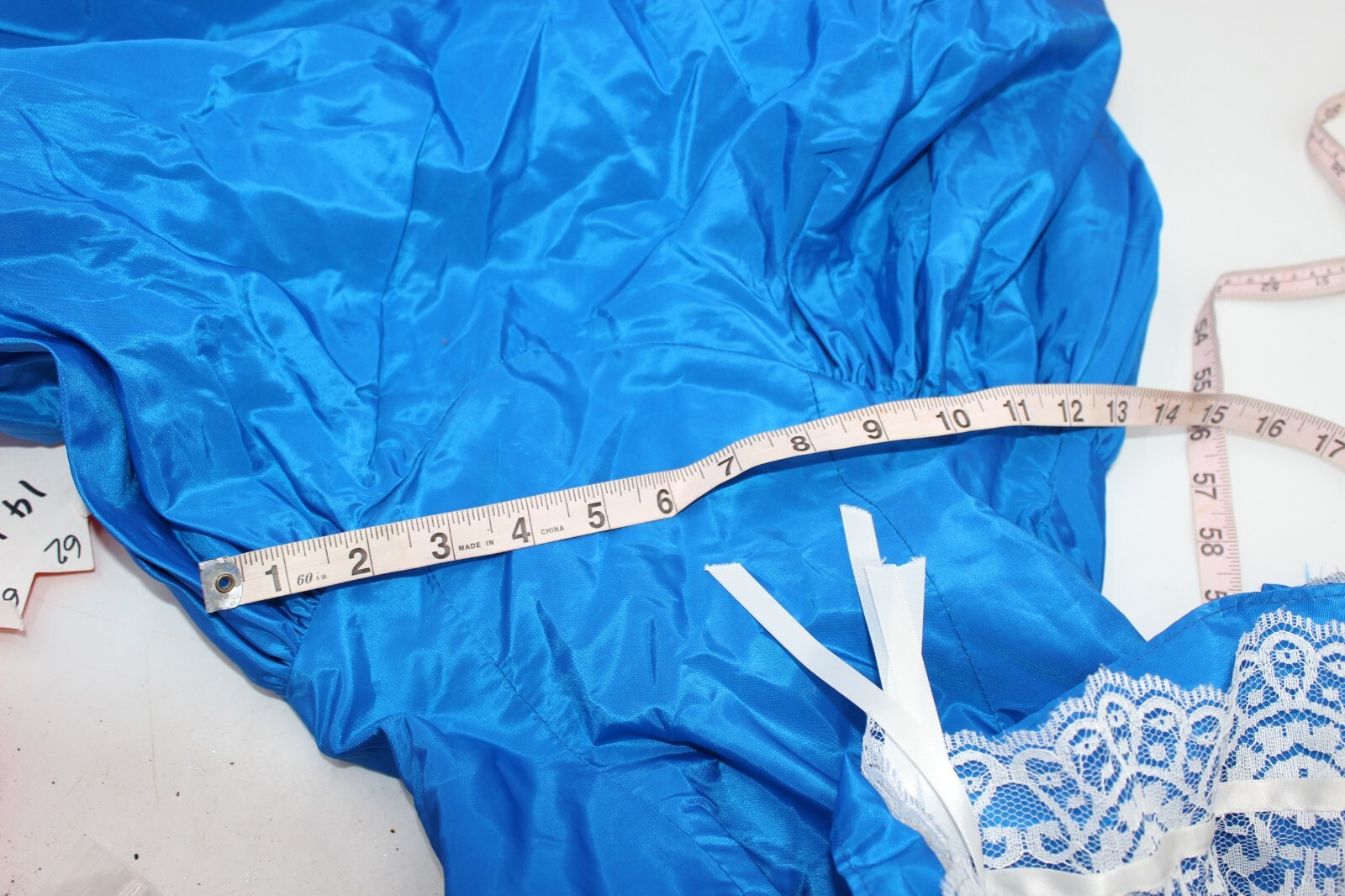 FLIRTATIONS Blue Colonial Victorian Gown Size 5/6 VTG Alfred Angelo Dress Prom