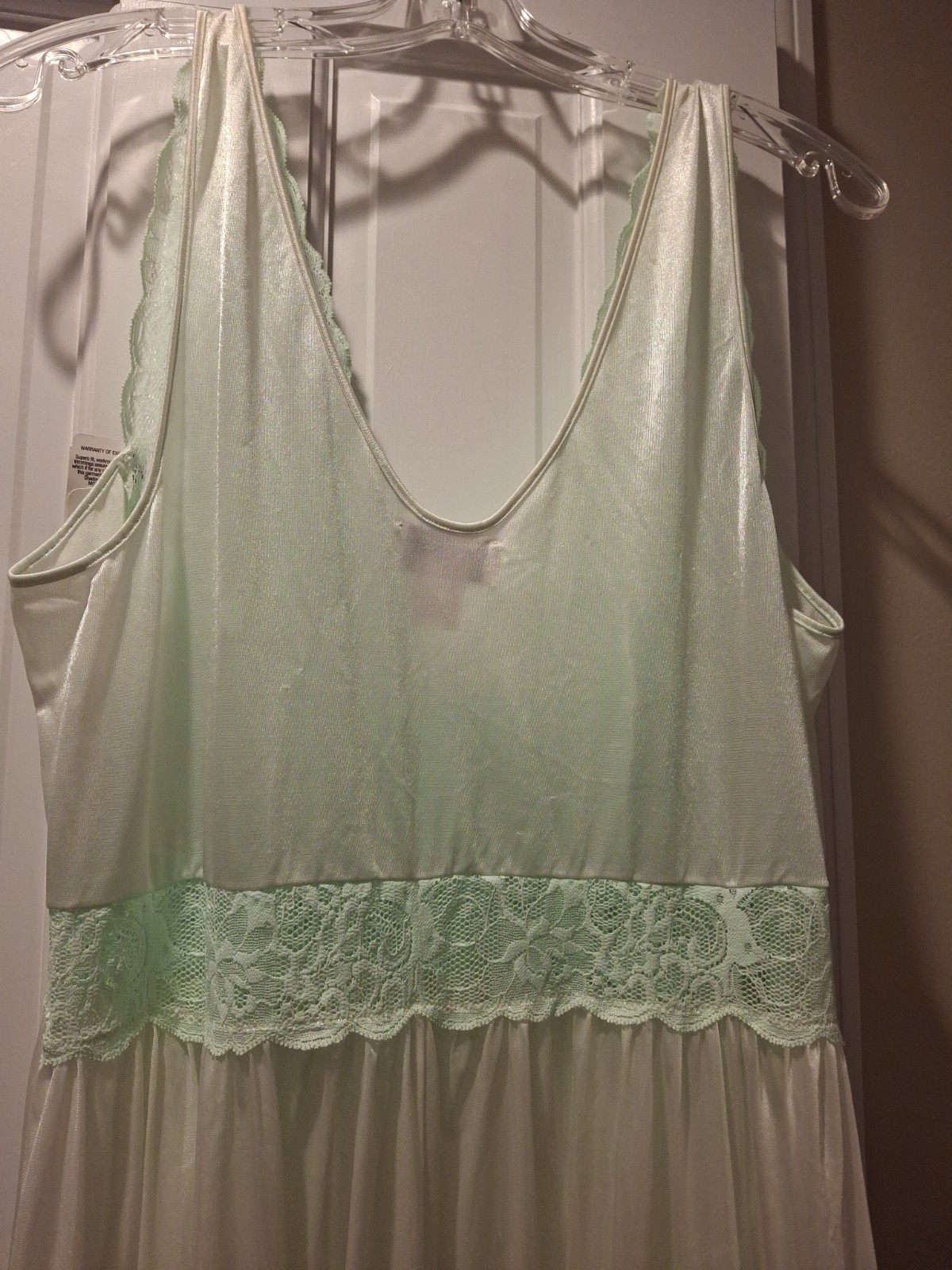 NOS with Tags Shadowline Women&rsquo;s 2X Aqua Negligee Nylon Spandex