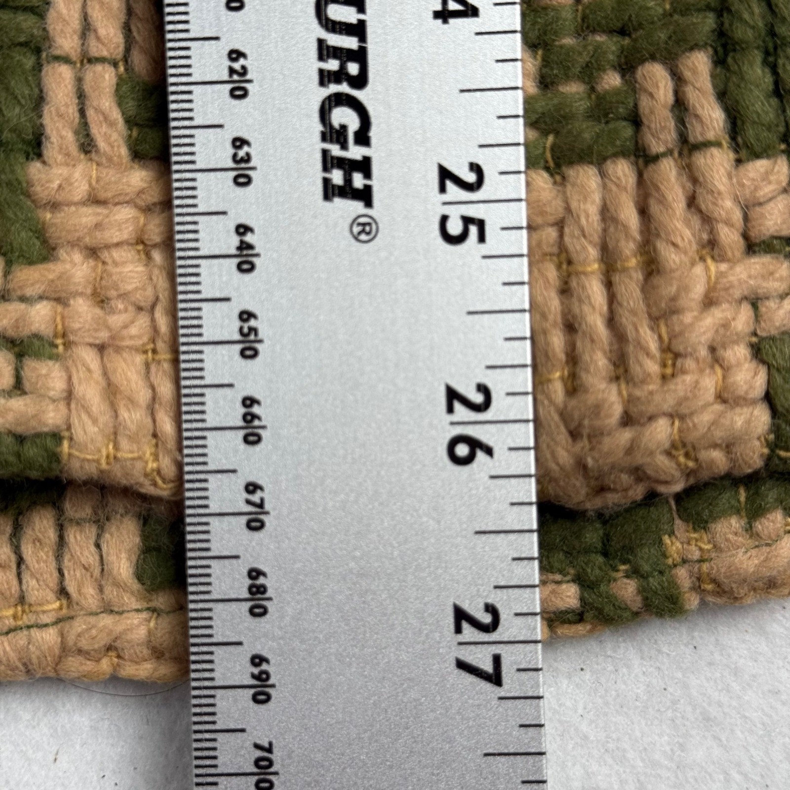 Vintage 60s ILGWU Union Made Jacket Filene&rsquo;s USA Tapestry Green Tan Zip Womens S