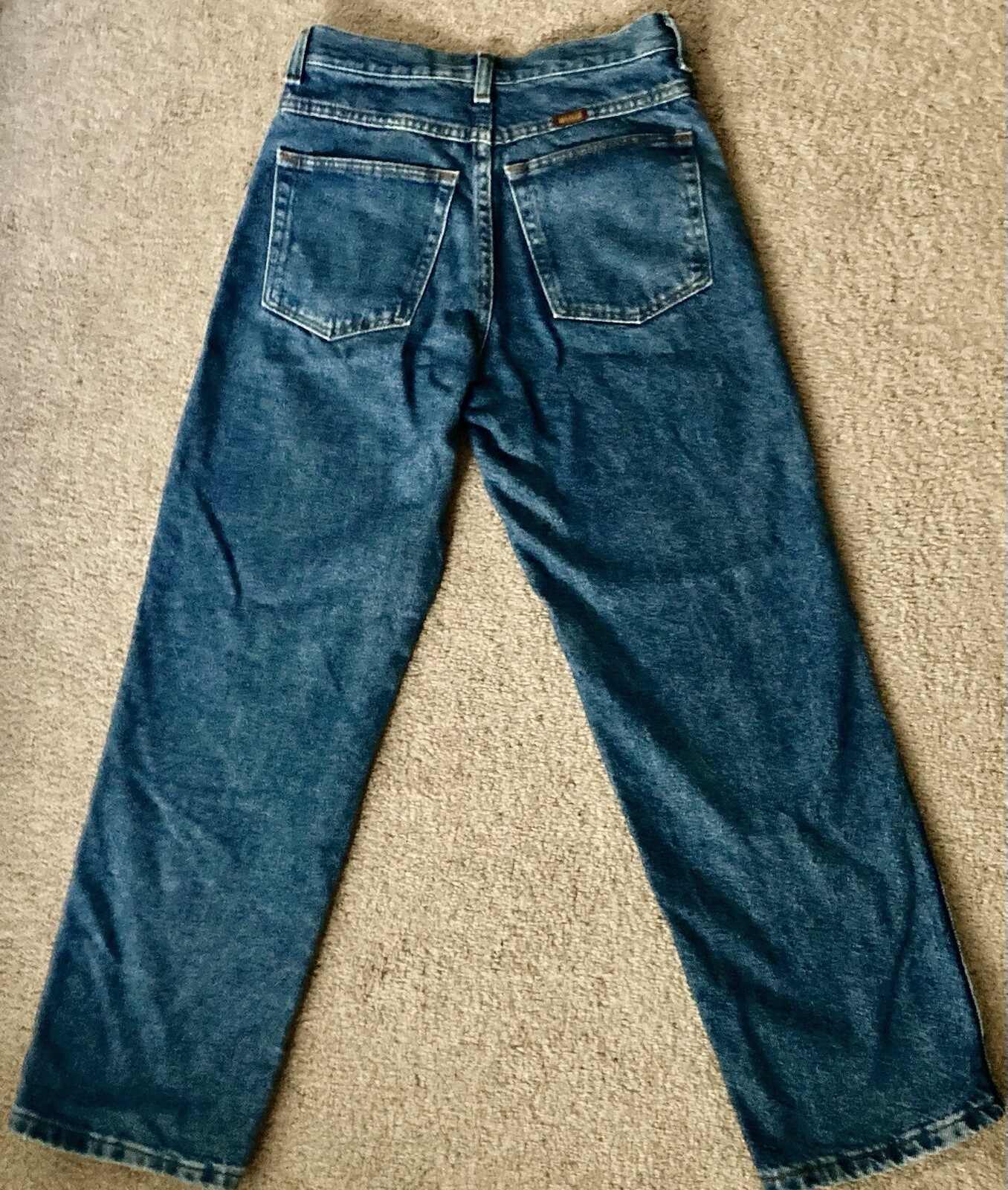 Vintage RUSTLER high waist straight leg medium wash denim mom jeans Straight Leg
